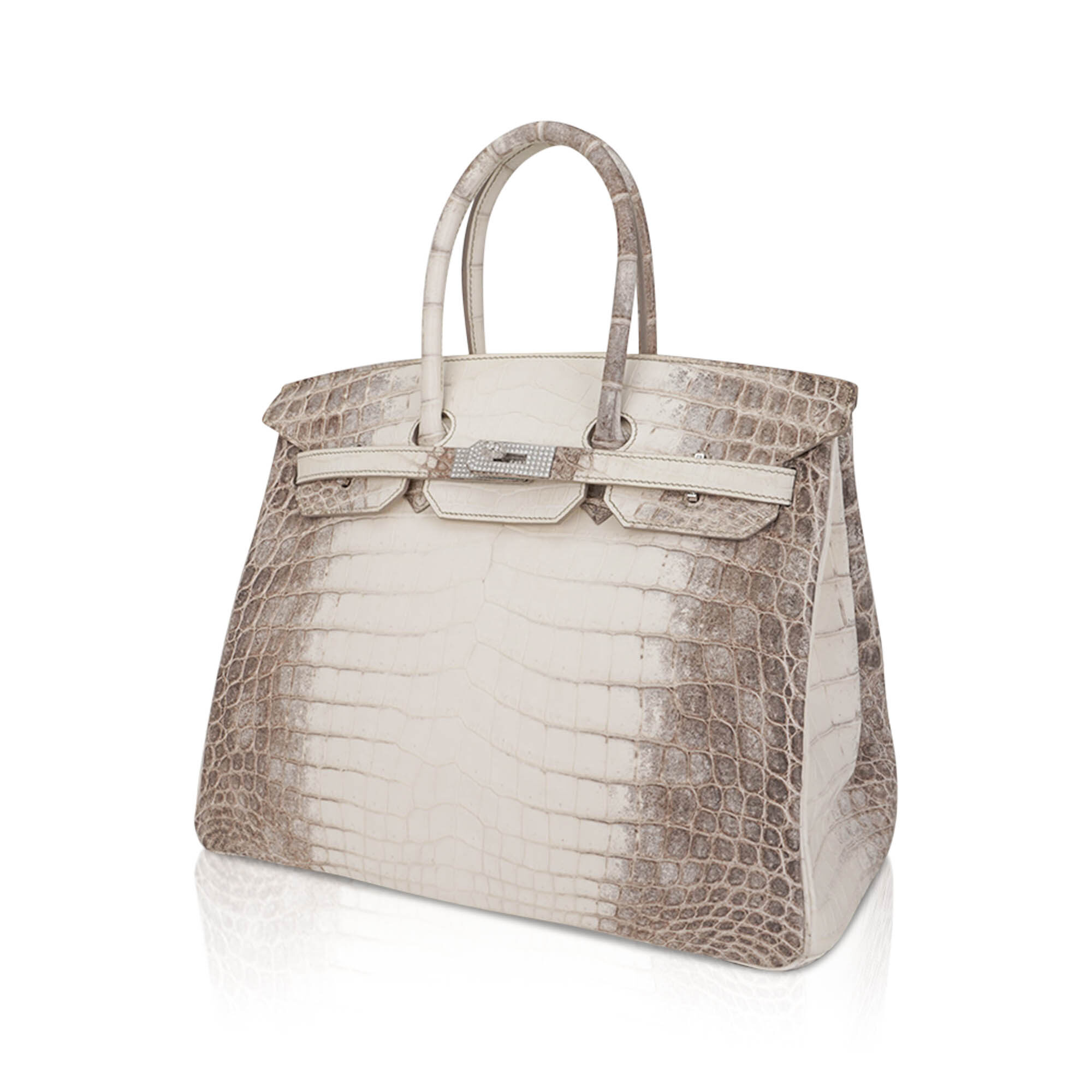 Hermès Birkin 35 Diamond Blanc Himalaya Matte Crocodile – Limited Edition Hermes Birkin 35 Diamond Blanc Himalaya Matte Crocodile Limited Edition Bag - view 6