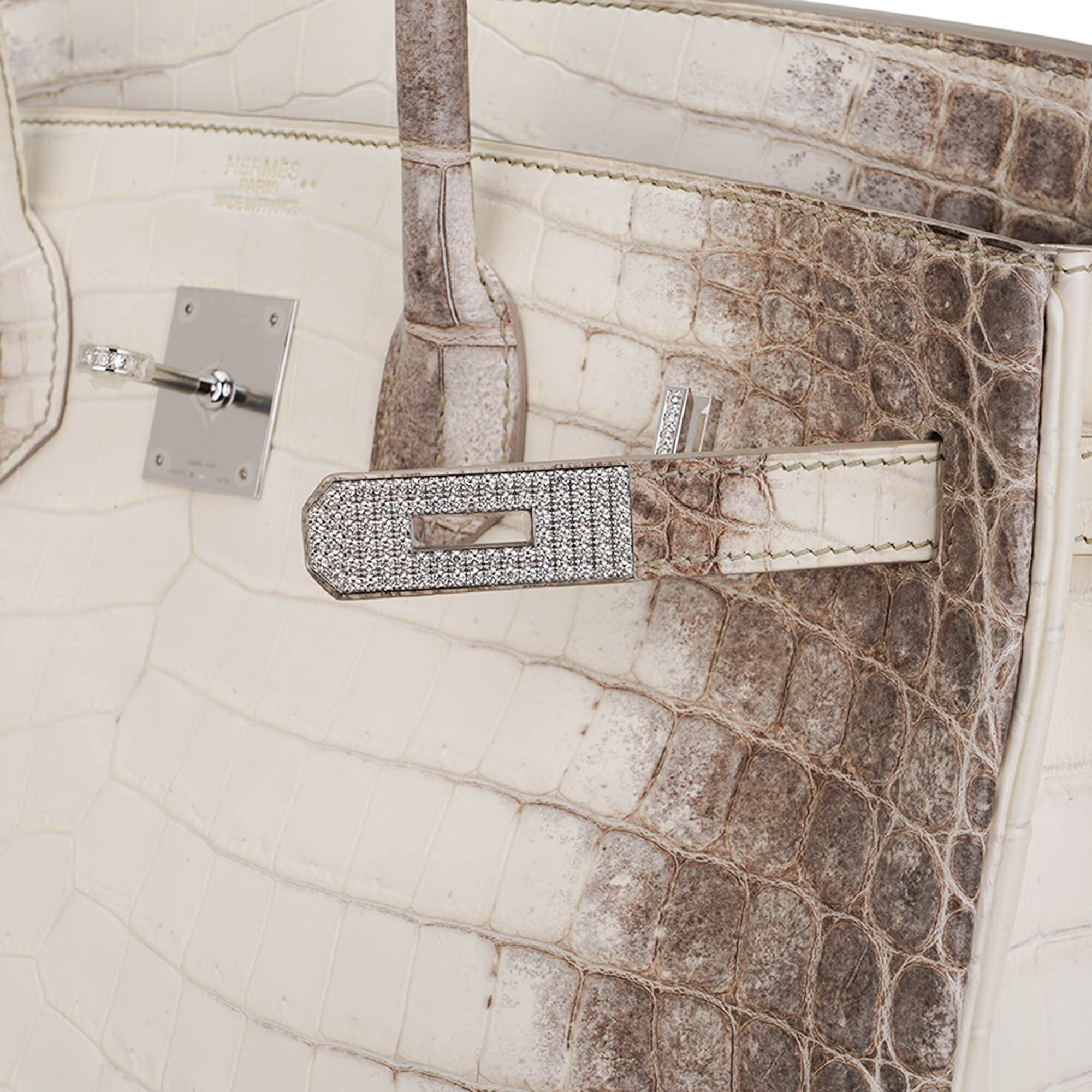 Hermès Birkin 35 Diamond Blanc Himalaya Matte Crocodile – Limited Edition Hermes Birkin 35 Diamond Blanc Himalaya Matte Crocodile Limited Edition Bag - view 5