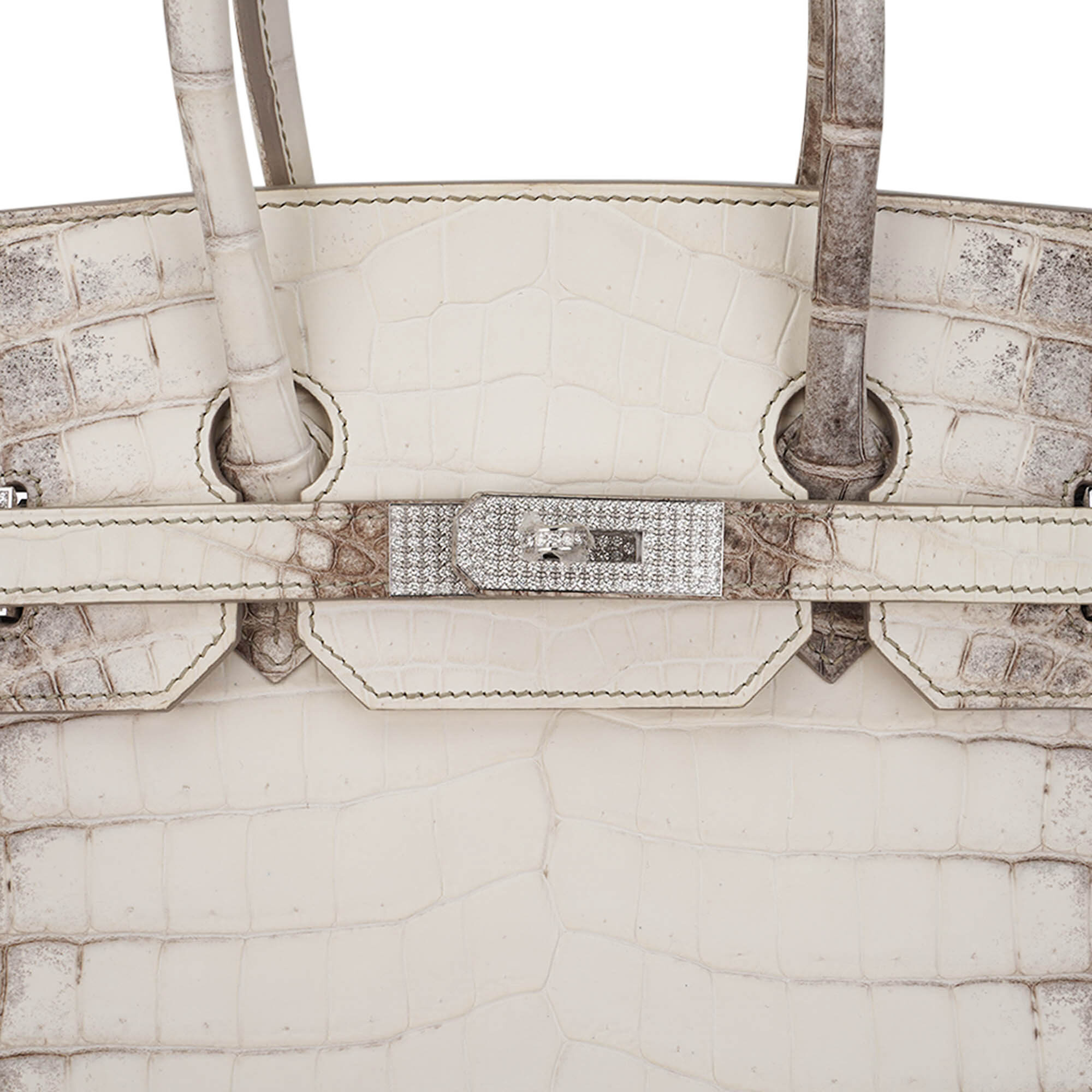 Hermès Birkin 35 Diamond Blanc Himalaya Matte Crocodile – Limited Edition Hermes Birkin 35 Diamond Blanc Himalaya Matte Crocodile Limited Edition Bag - view 3