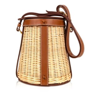 Home Hermes Farming Picnic Bag Osier Wicker Barenia Limited Edition S / S 2015