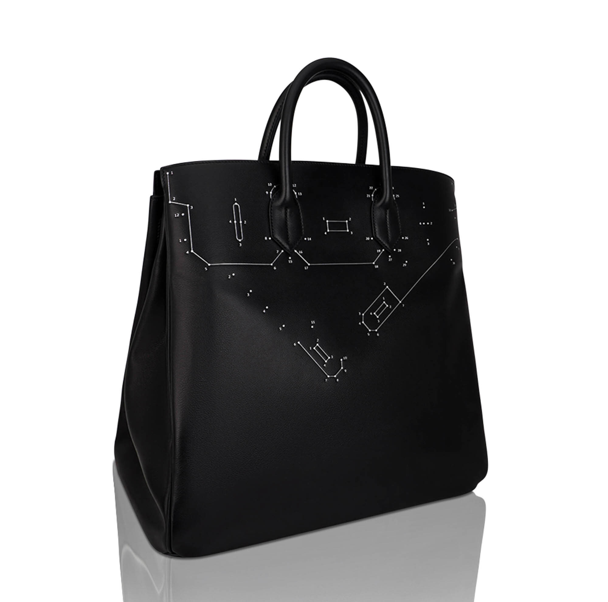Hermès HAC 40 Connect the Dots Black Evergrain Leather – Limited Edition Hermes Limited Edition HAC 40 Connect the Dots Black Evergrain Leather - view 2
