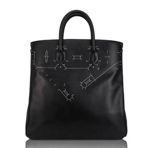 Hermes Limited Edition HAC 40 Connect the Dots Black Evergrain Leather