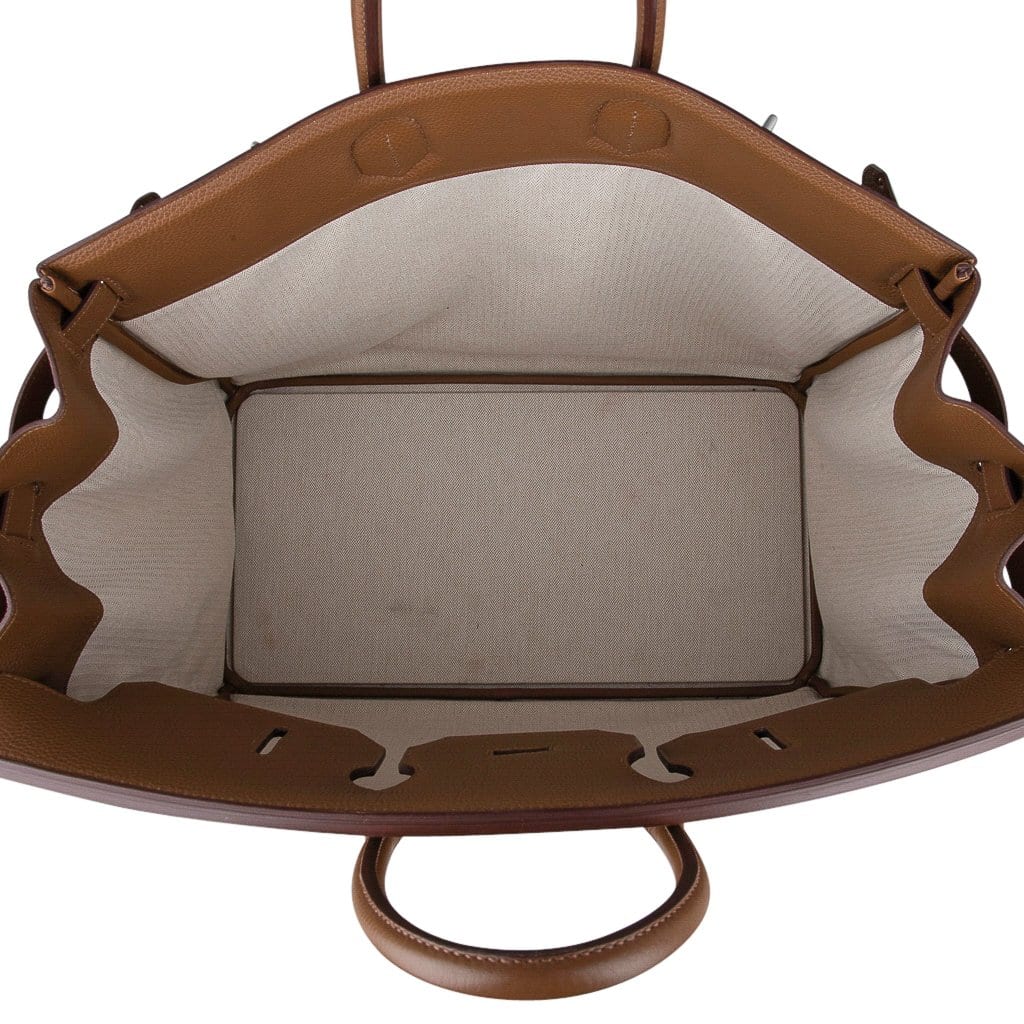 Hermès Helium Hac 50 Alezan Togo Leather Aluminum Hardware – Limited Edition Hermes Limited Edition Helium Hac 50 Bag Alezan Togo Leather Aluminum Hardware - view 11