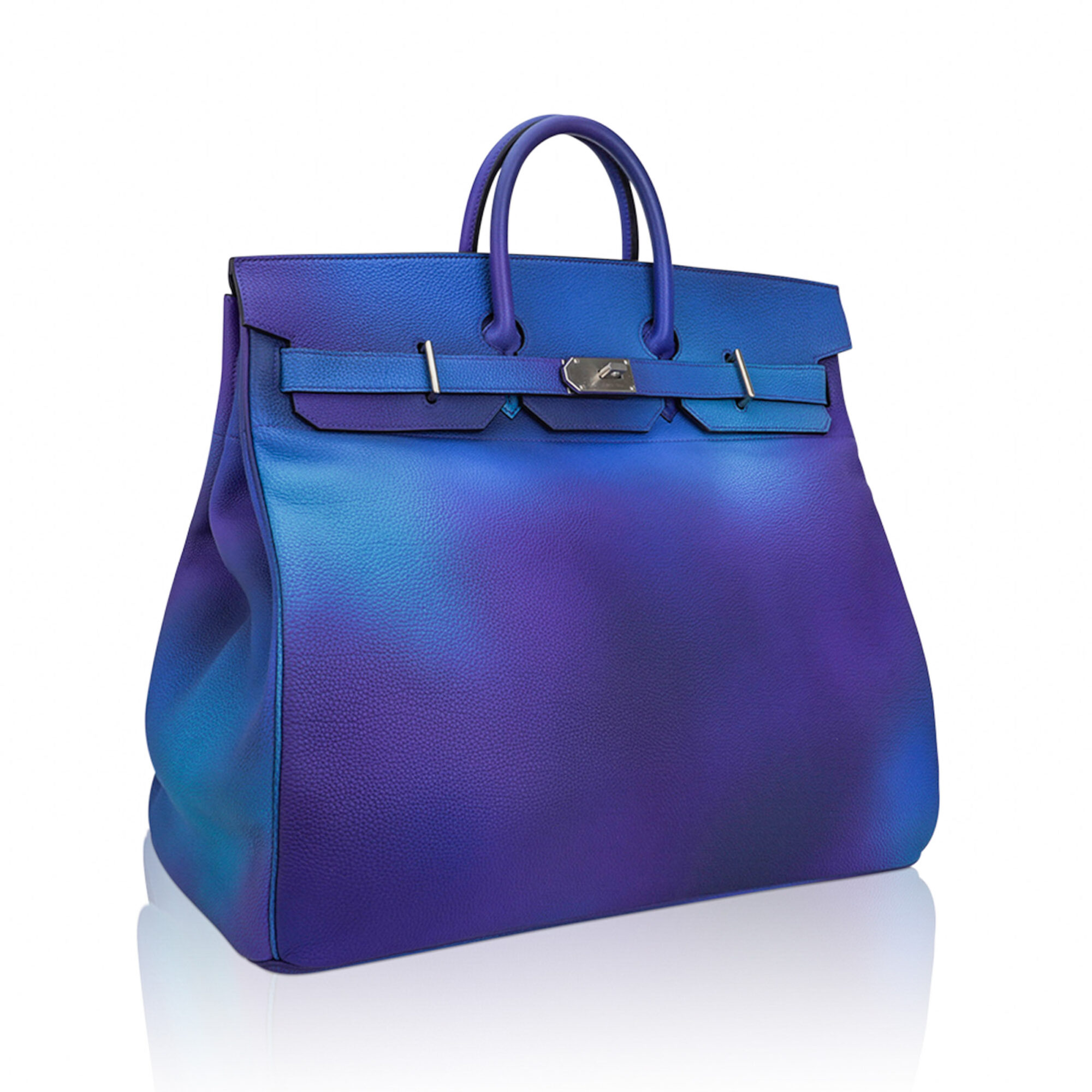 Hermès Hac 50 Cosmos Ombre Togo Palladium – Limited Edition Hermes Hac 50 Cosmos Ombre Bag Togo Palladium Limited Edition Extremely Rare - view 2