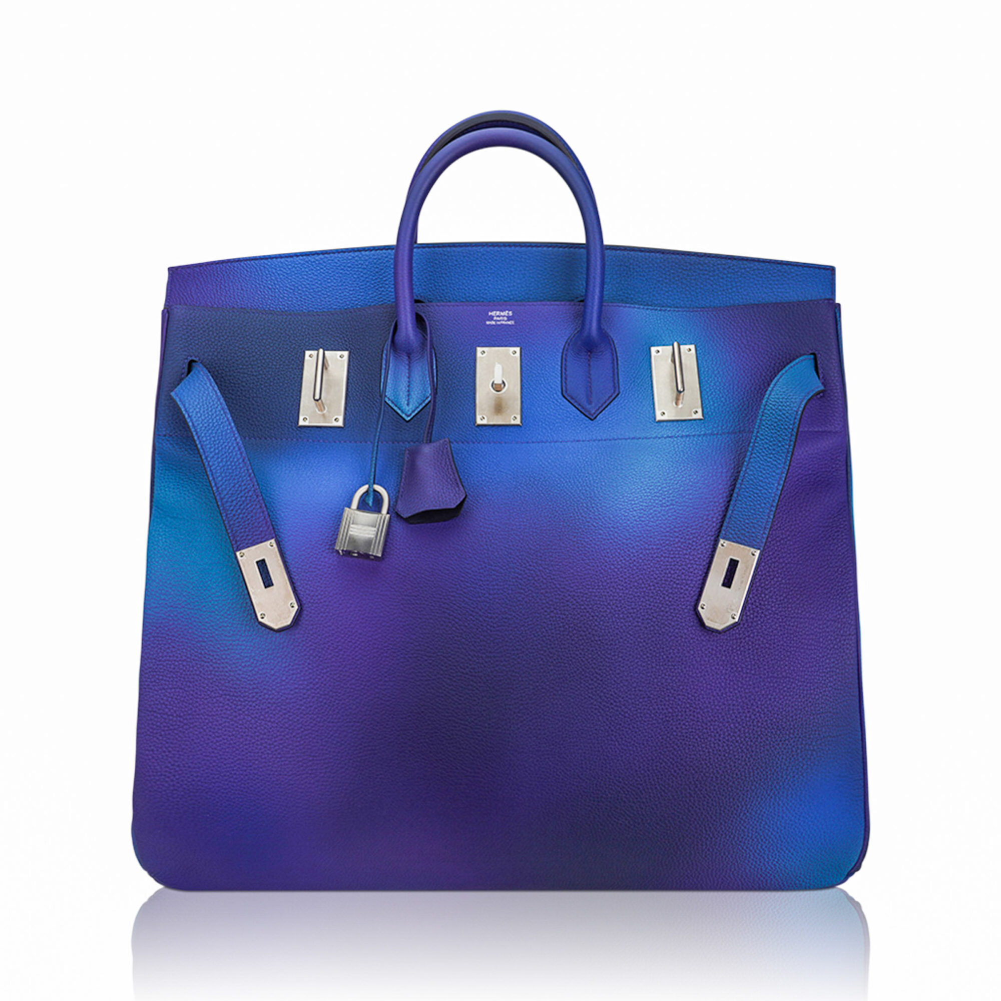 Hermès Hac 50 Cosmos Ombre Togo Palladium – Limited Edition Hermes Hac 50 Cosmos Ombre Bag Togo Palladium Limited Edition Extremely Rare - view 3