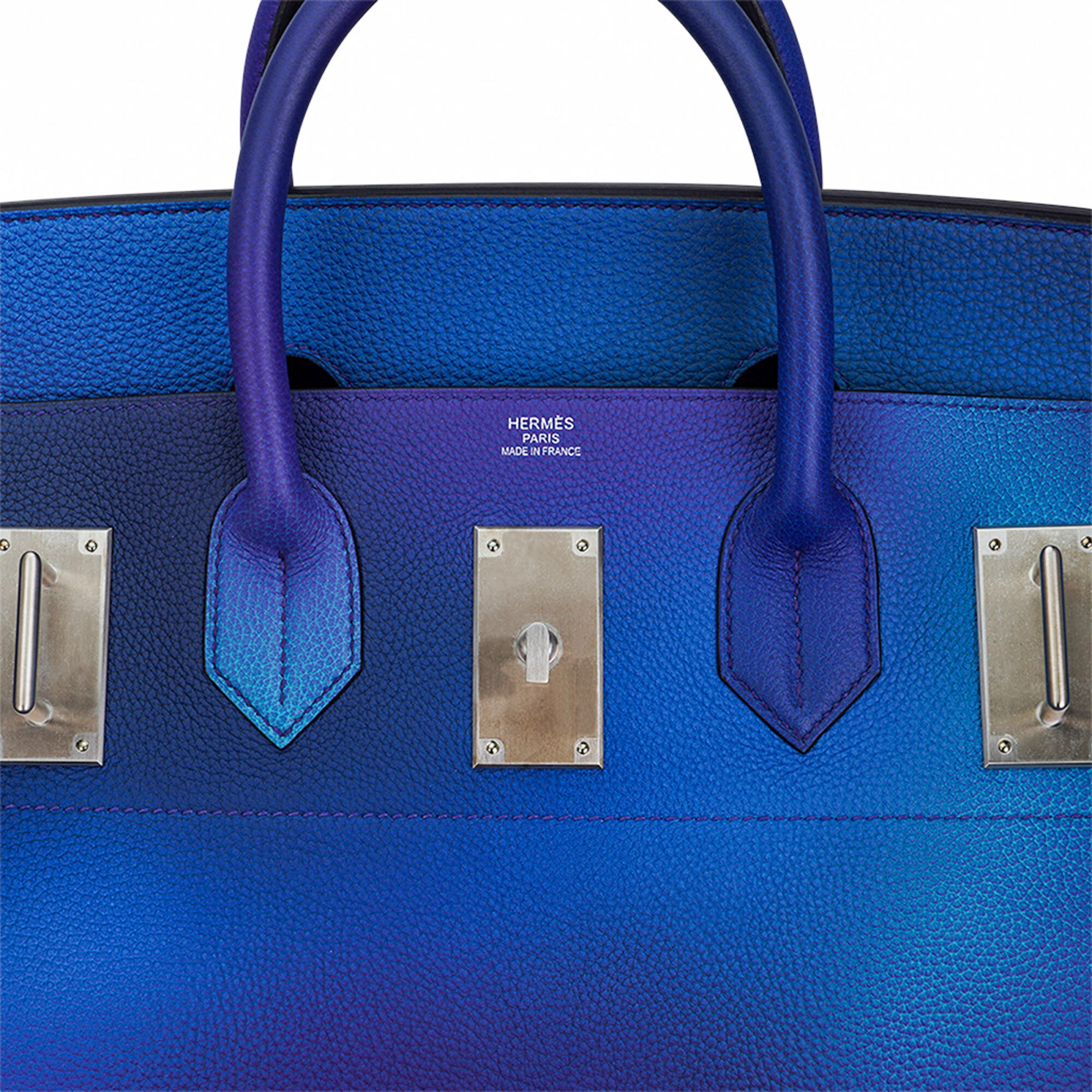 Hermès Hac 50 Cosmos Ombre Togo Palladium – Limited Edition Hermes Hac 50 Cosmos Ombre Bag Togo Palladium Limited Edition Extremely Rare - view 6