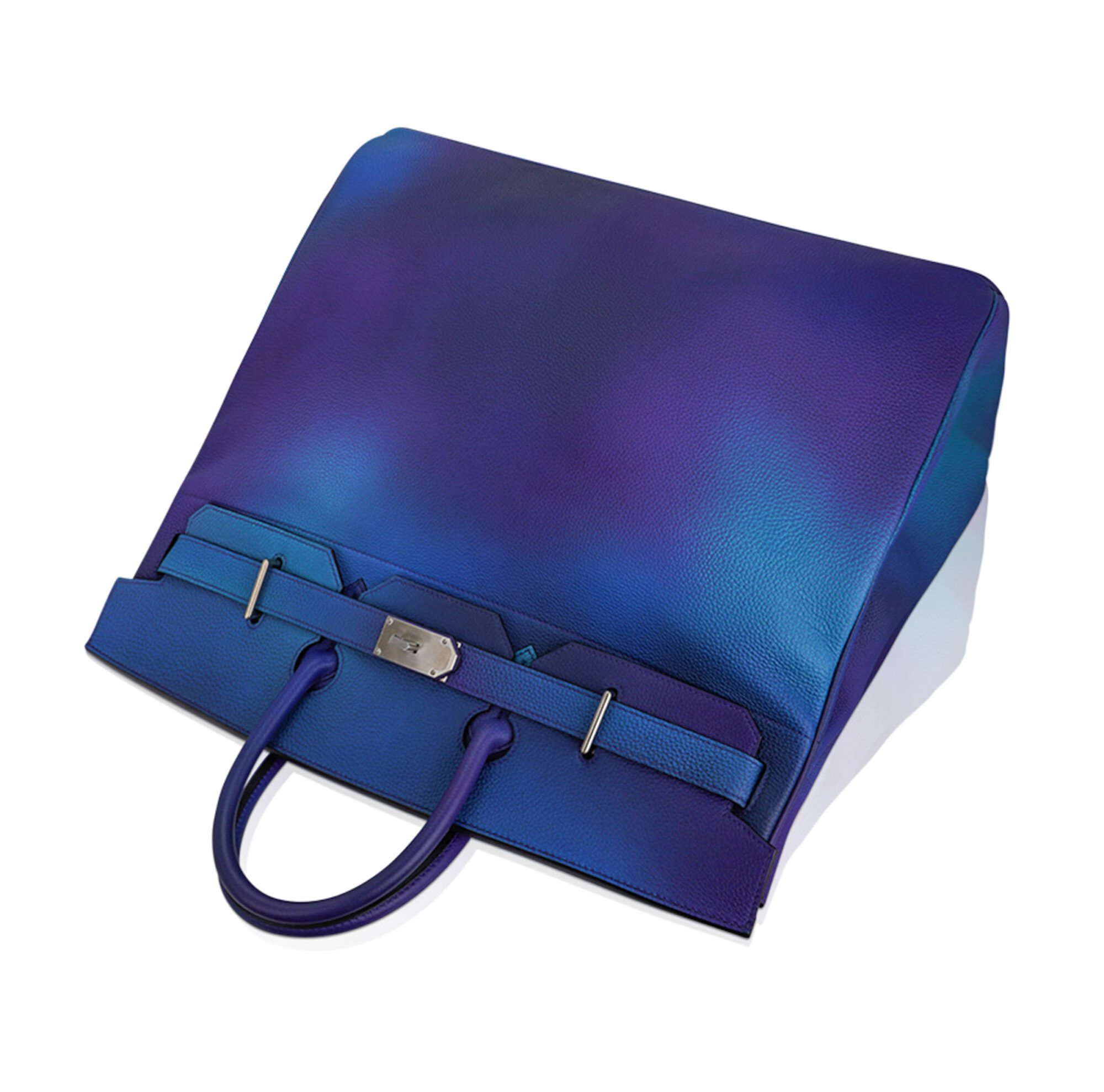 Hermès Hac 50 Cosmos Ombre Togo Palladium – Limited Edition Hermes Hac 50 Cosmos Ombre Bag Togo Palladium Limited Edition Extremely Rare - view 4