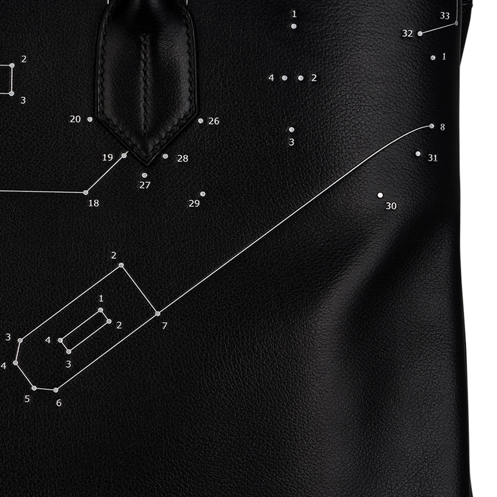 Hermès HAC 40 Connect the Dots Black Evergrain Leather – Limited Edition Hermes Limited Edition HAC 40 Connect the Dots Black Evergrain Leather - view 12