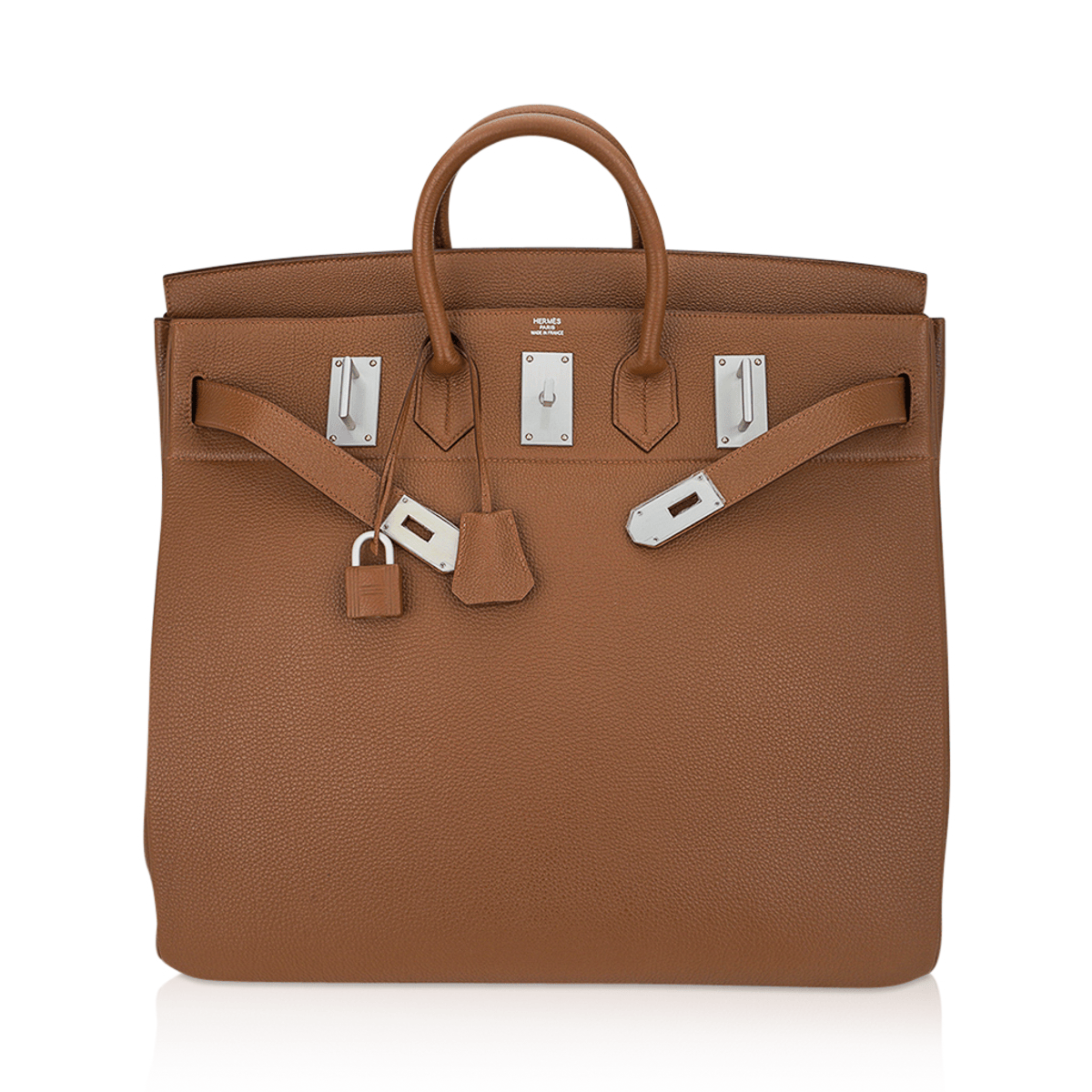 Hermès Helium Hac 50 Alezan Togo Leather Aluminum Hardware – Limited Edition Hermes Limited Edition Helium Hac 50 Bag Alezan Togo Leather Aluminum Hardware - view 3