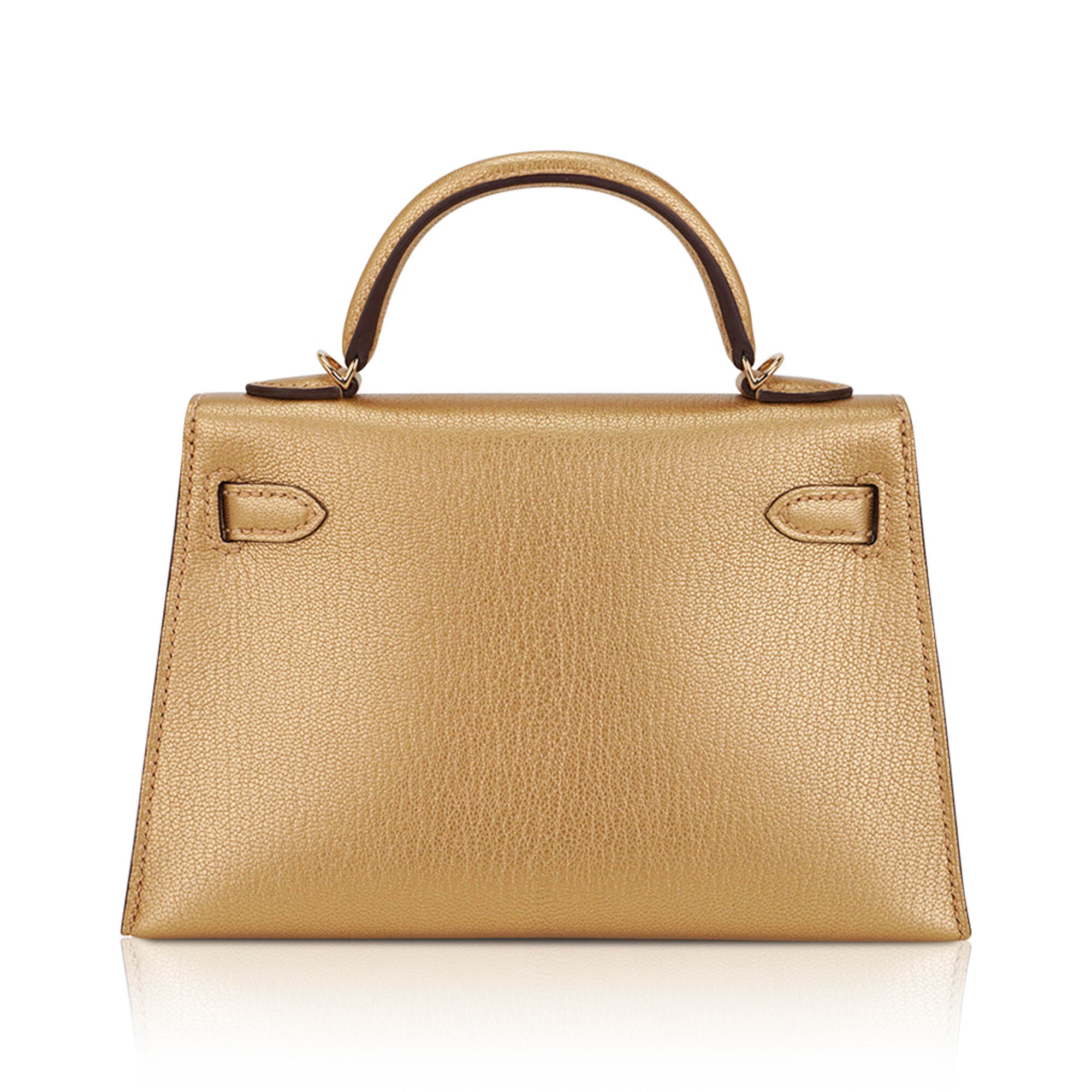 Hermès Kelly Sellier 20 Metallic Dore Chevre Chamkilight Permabrass Hardware Hermès Kelly Sellier 20 Metallic Dore Chevre Chamkilight Permabrass Hardware - view 6