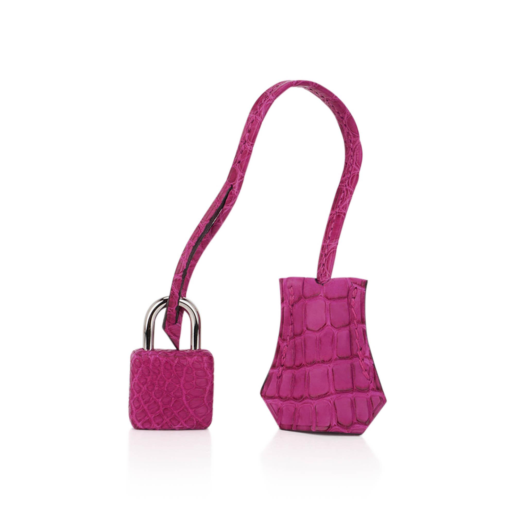Hermès Kelly 25 Retourne Rose Scheherazade Matte Alligator with Palladium Hardware Hermes Kelly 25 Retourne Bag Rose Scheherazade Matte Alligator with Palladium Hardware - view 9