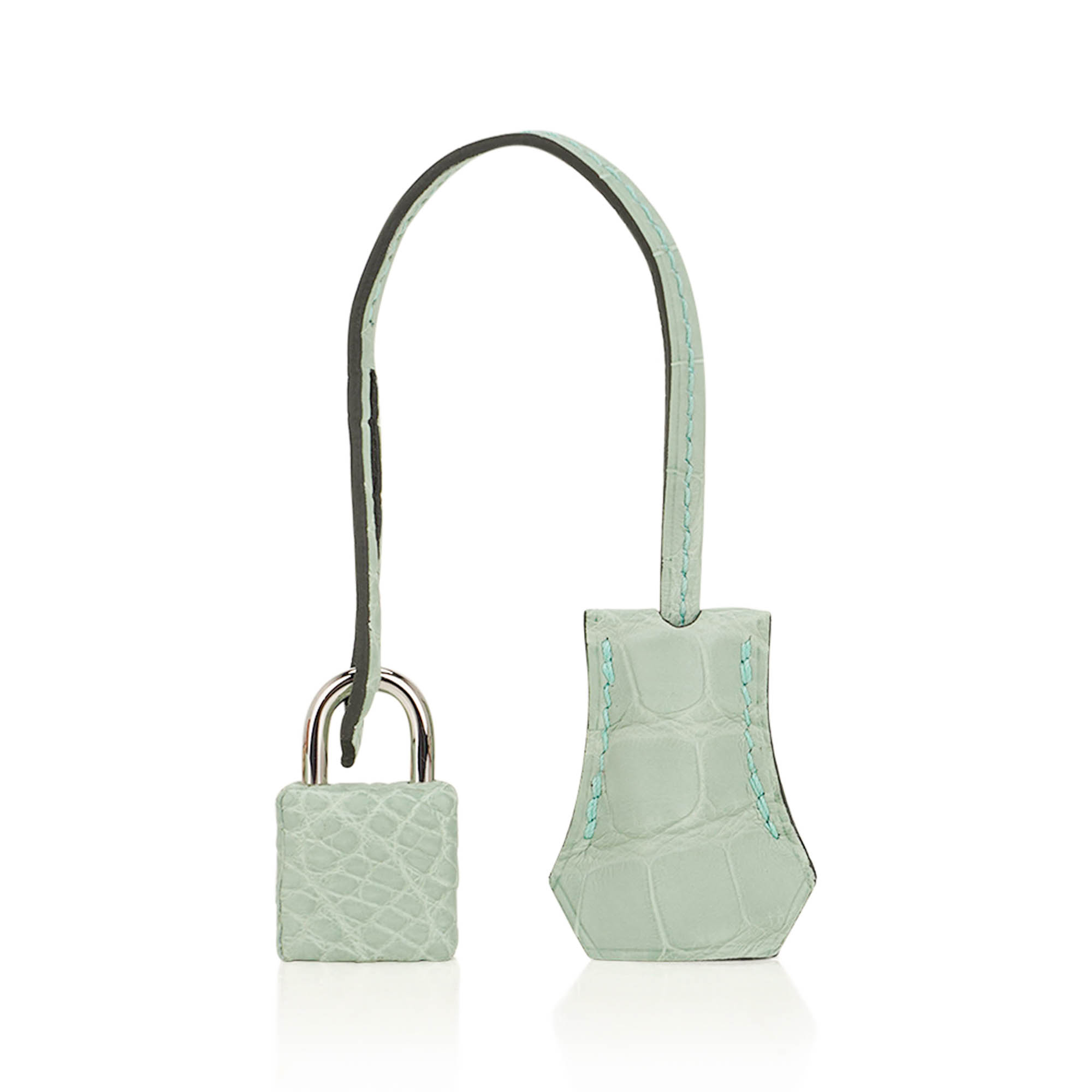 Hermès Kelly 25 Retourne Vert D’Eau Matte Alligator with Palladium Hardware Hermes Kelly 25 Retourne Bag Vert d’Eau Matte Alligator with Palladium Hardware - view 7