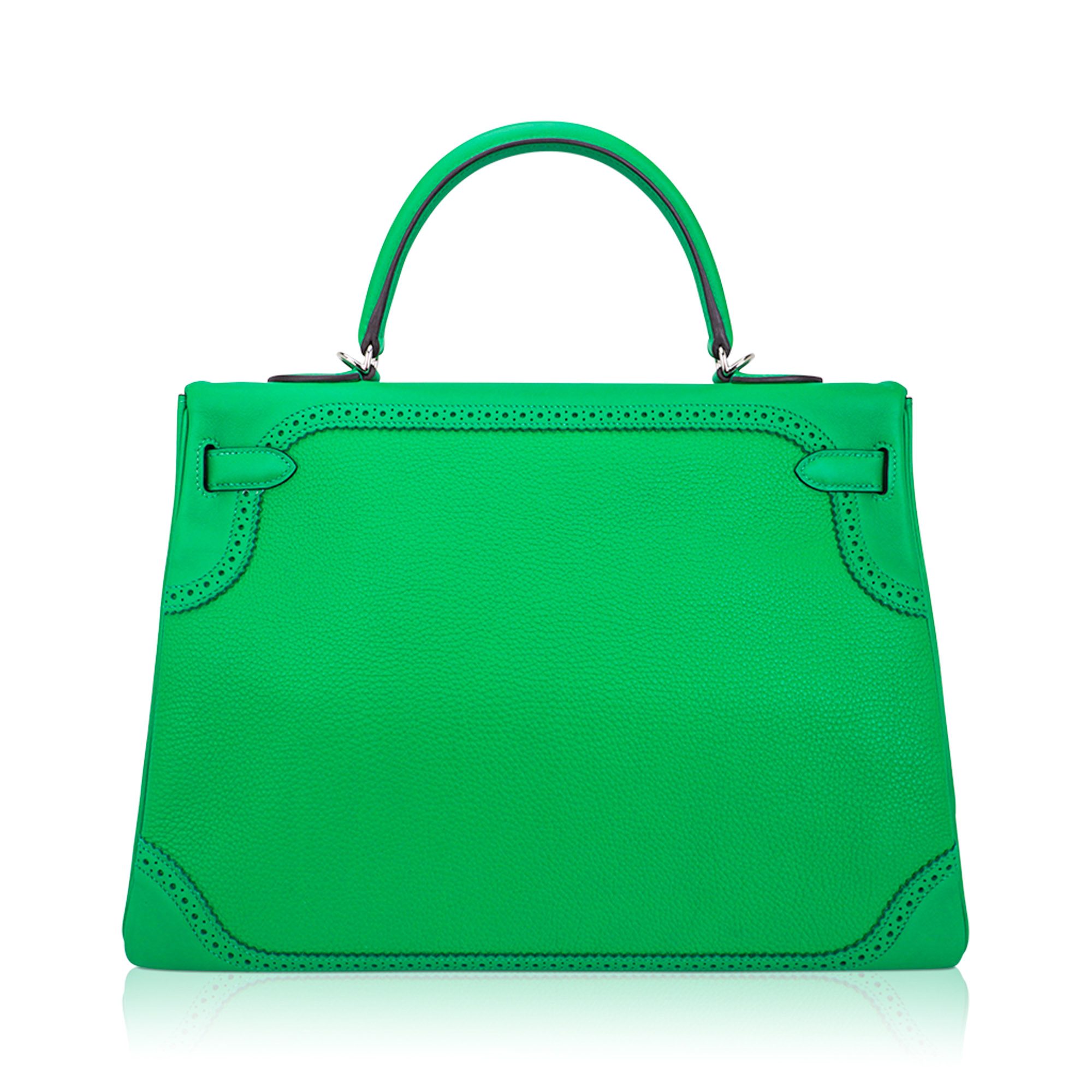 Hermès Kelly 32 Ghillies Bamboo Togo Swift – Limited Edition Hermes Kelly 32 Ghillies Bamboo Togo Swift Limited Edition Extremely Rare - view 8