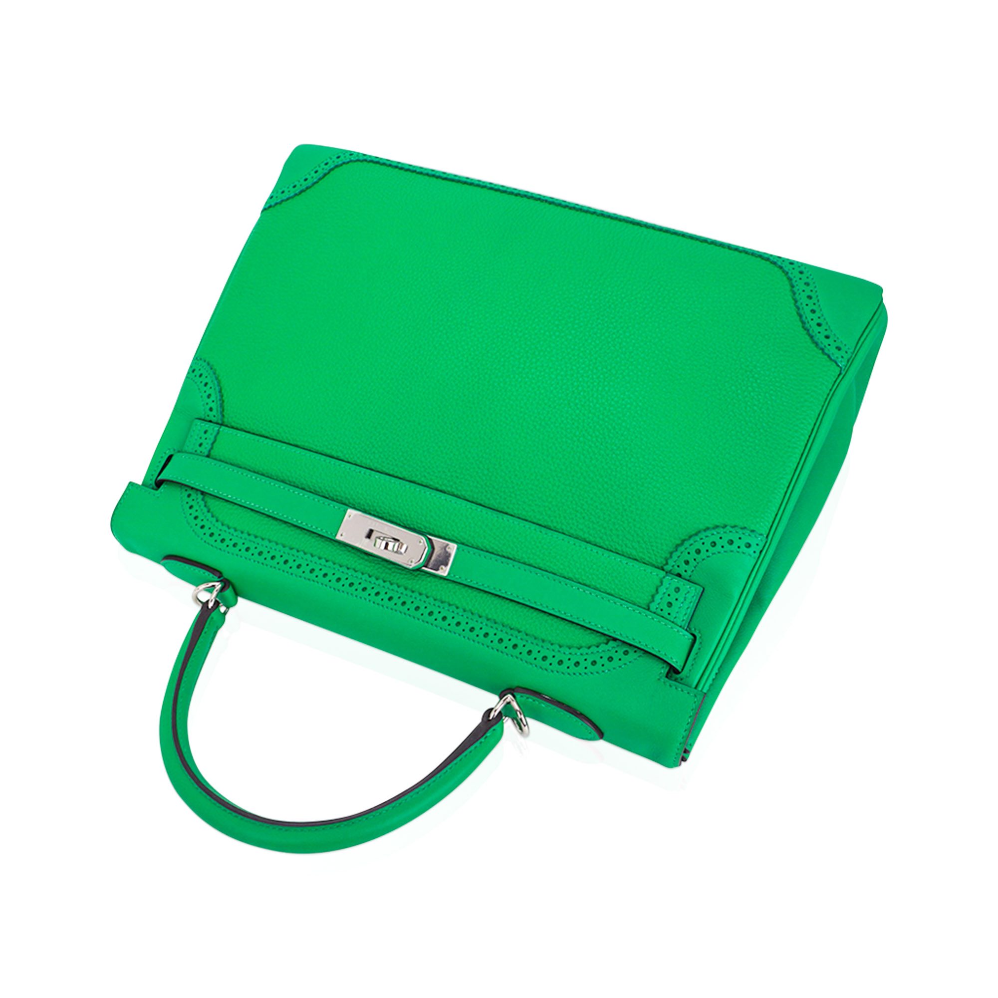 Hermès Kelly 32 Ghillies Bamboo Togo Swift – Limited Edition Hermes Kelly 32 Ghillies Bamboo Togo Swift Limited Edition Extremely Rare - view 10