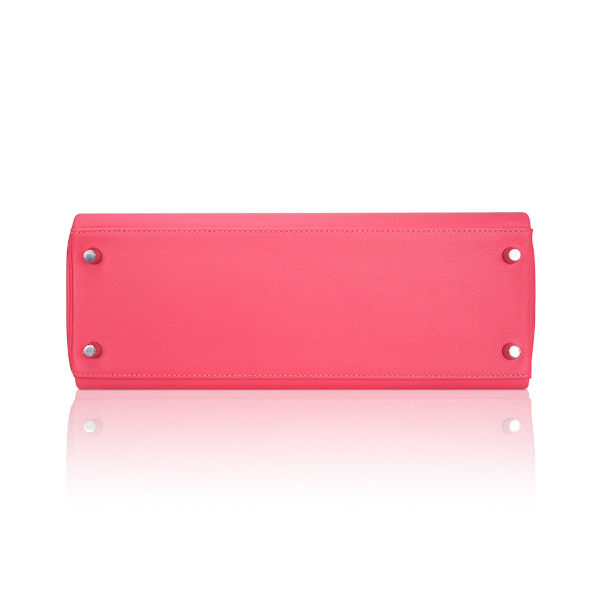Hermès Kelly 32 Rose Azalee Evercolor Leather Palladium Hardware Hermes Kelly 32 Rose Azalee Evercolor Leather Palladium Hardware - view 10