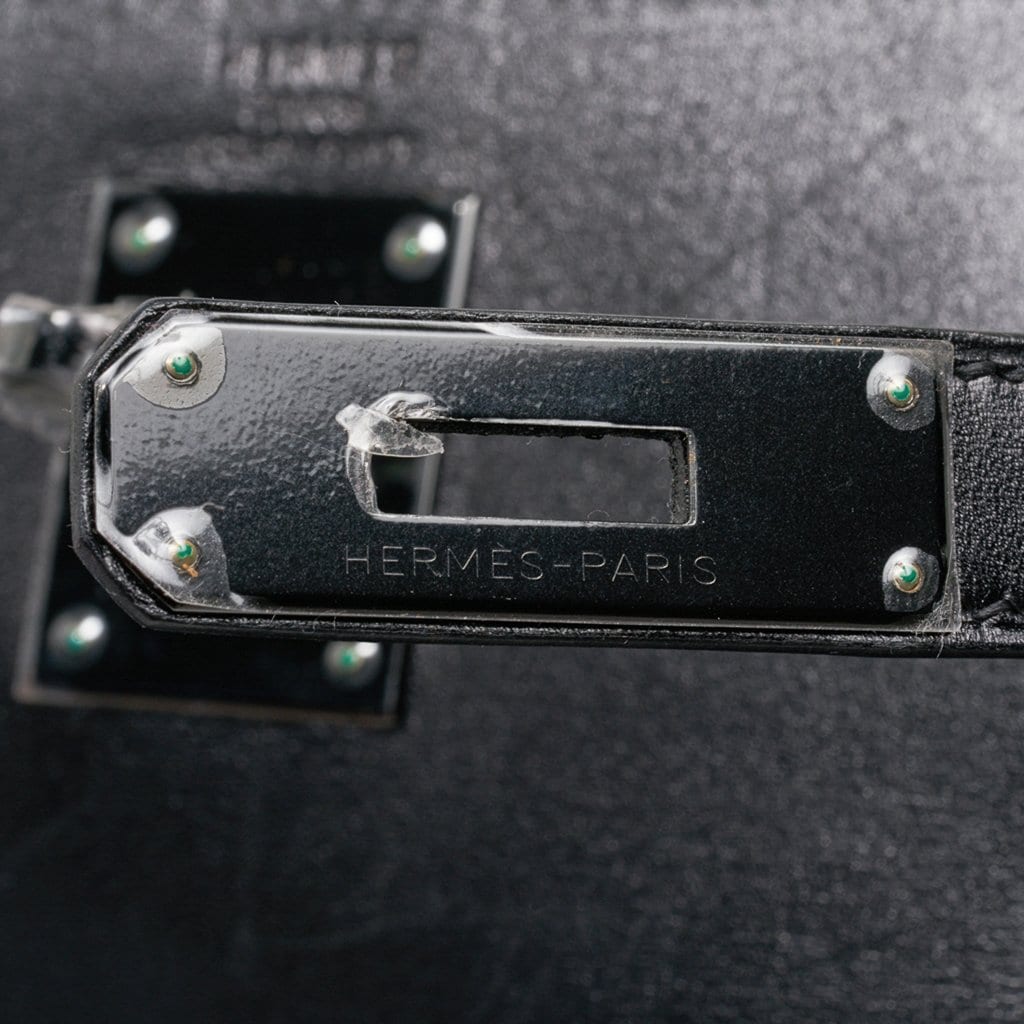 Hermès Kelly 32 So Black Box Leather – Limited Edition Hermes Kelly 32 So Black Bag Box Leather Limited Edition - view 3