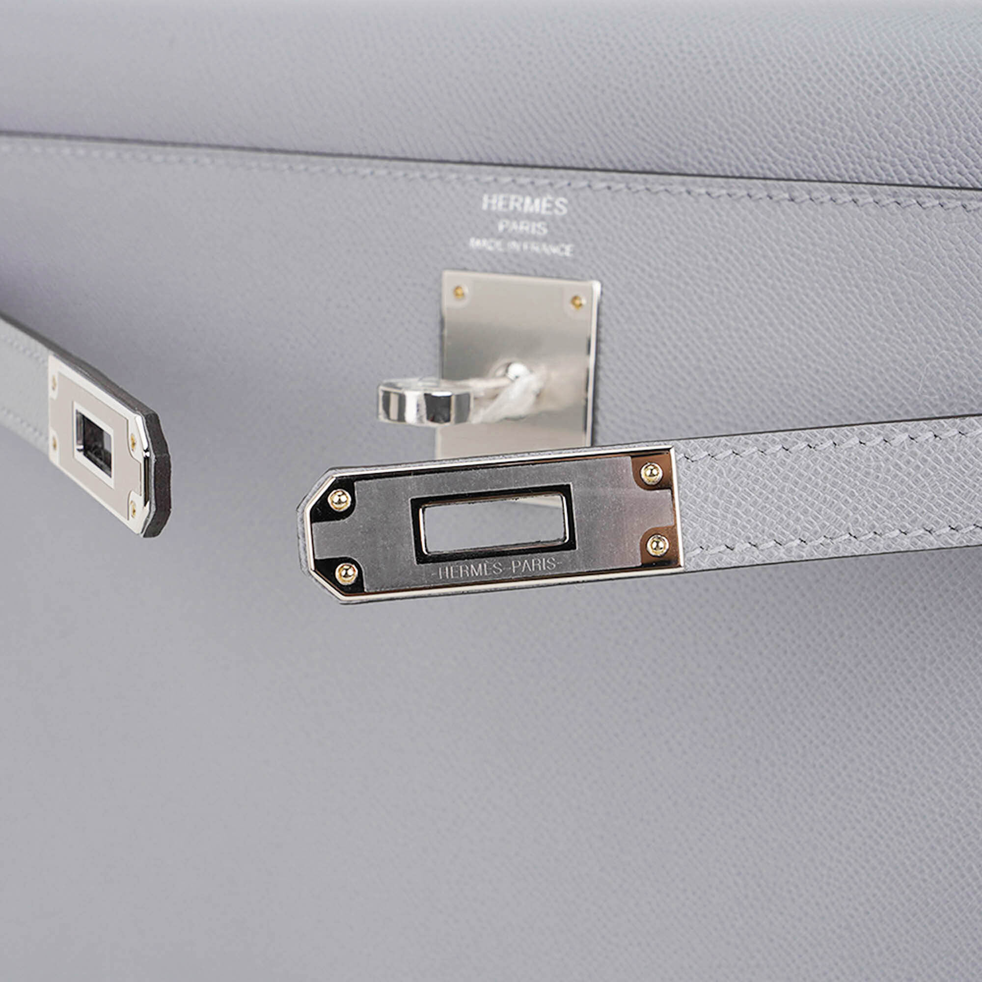 Hermès Kelly Elan Gris Pantin Veau Madame Leather with Palladium Hardware Hermes Kelly Elan Gris Pantin Veau Madame Leather with Palladium Hardware - view 3