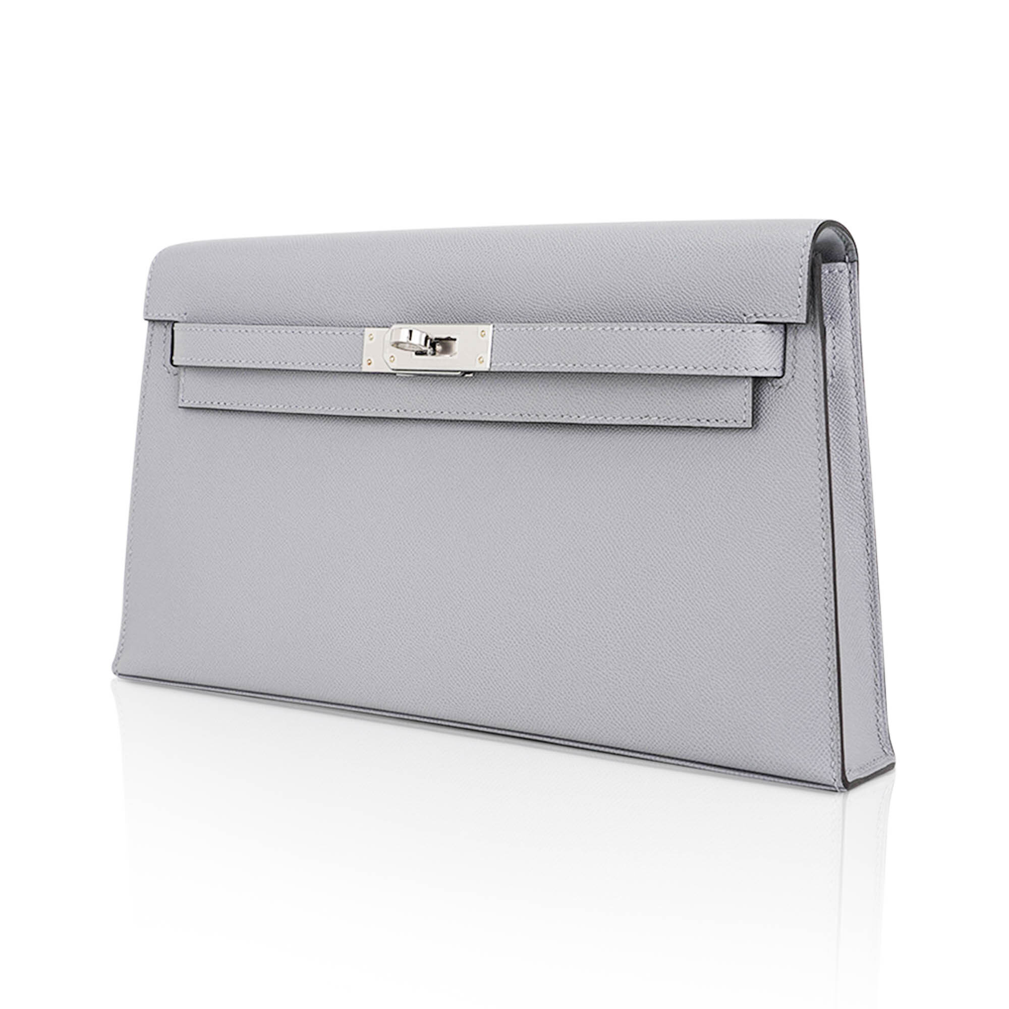 Hermès Kelly Elan Gris Pantin Veau Madame Leather with Palladium Hardware Hermes Kelly Elan Gris Pantin Veau Madame Leather with Palladium Hardware - view 4