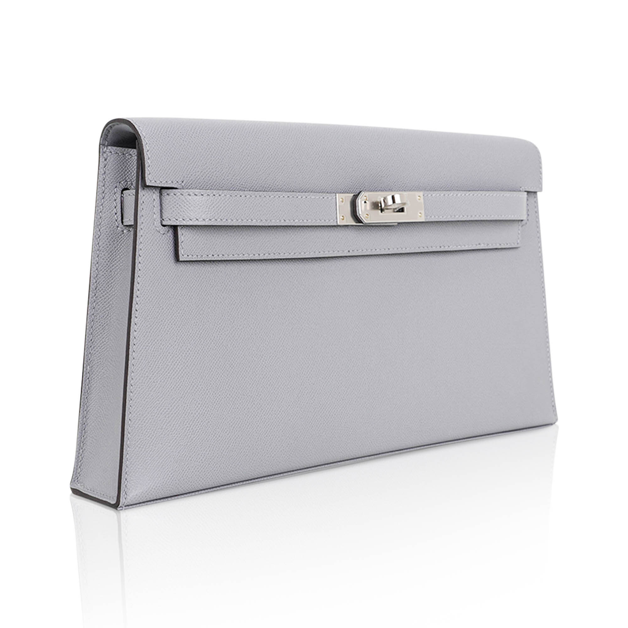 Hermès Kelly Elan Gris Pantin Veau Madame Leather with Palladium Hardware Hermes Kelly Elan Gris Pantin Veau Madame Leather with Palladium Hardware - view 2