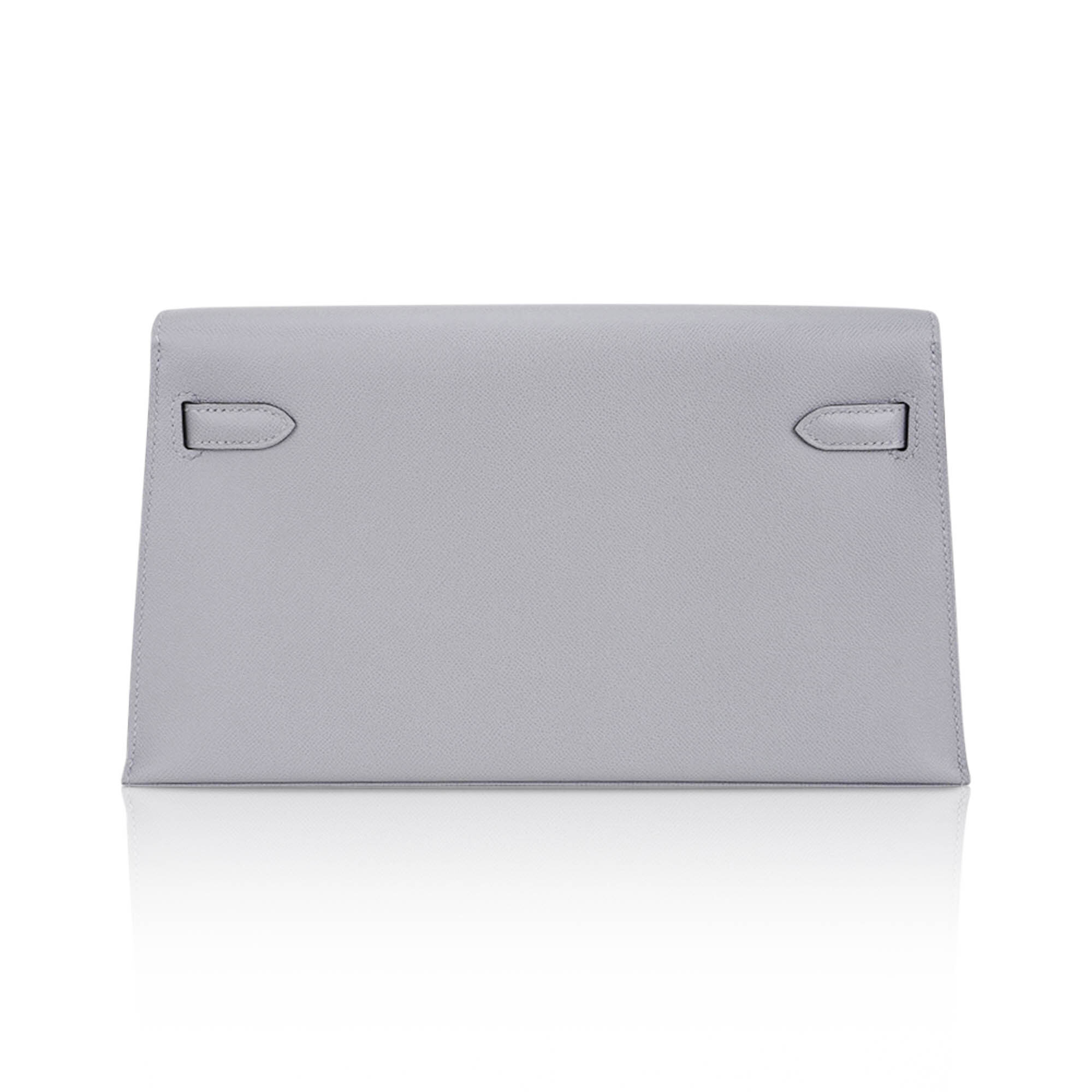 Hermès Kelly Elan Gris Pantin Veau Madame Leather with Palladium Hardware Hermes Kelly Elan Gris Pantin Veau Madame Leather with Palladium Hardware - view 6