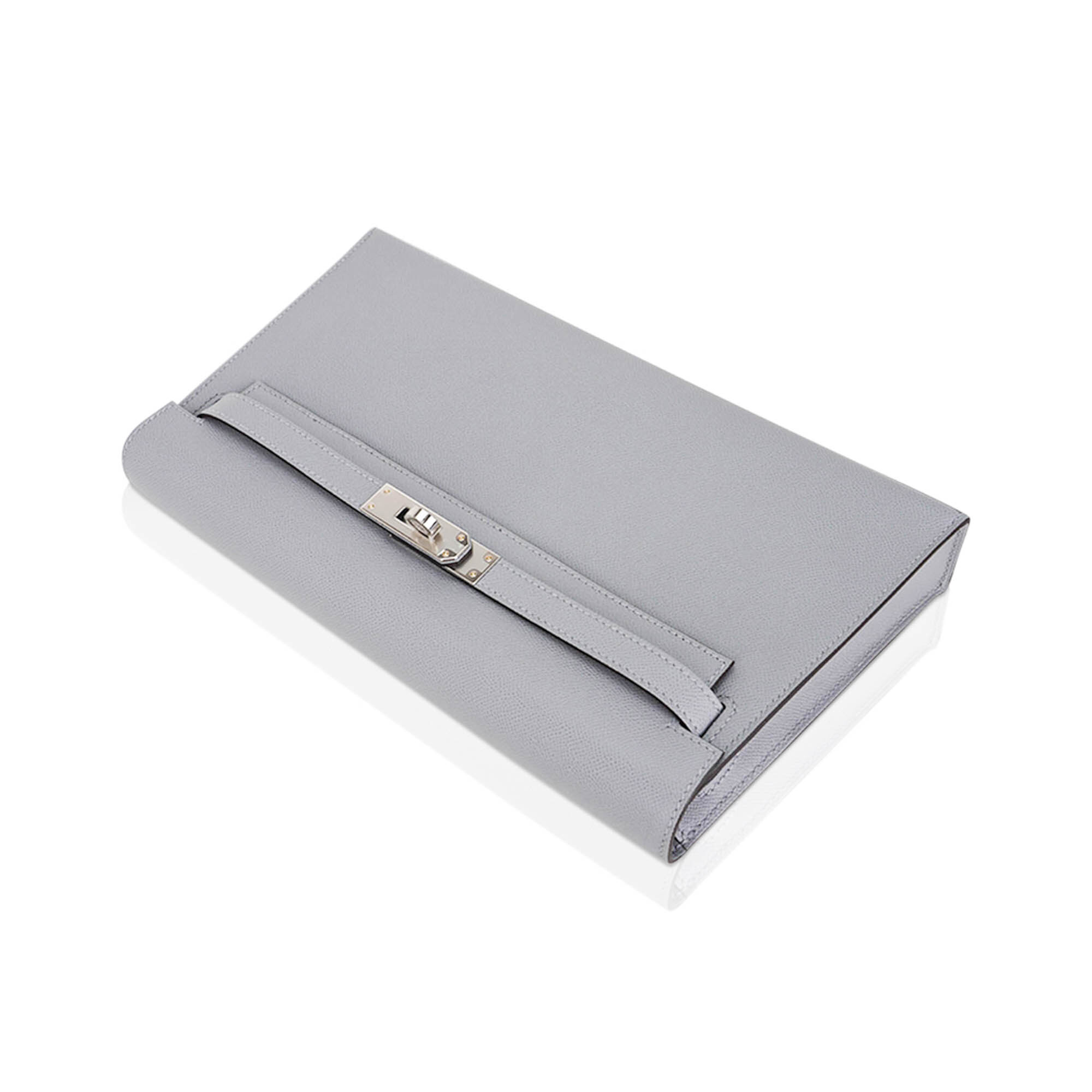 Hermès Kelly Elan Gris Pantin Veau Madame Leather with Palladium Hardware Hermes Kelly Elan Gris Pantin Veau Madame Leather with Palladium Hardware - view 7