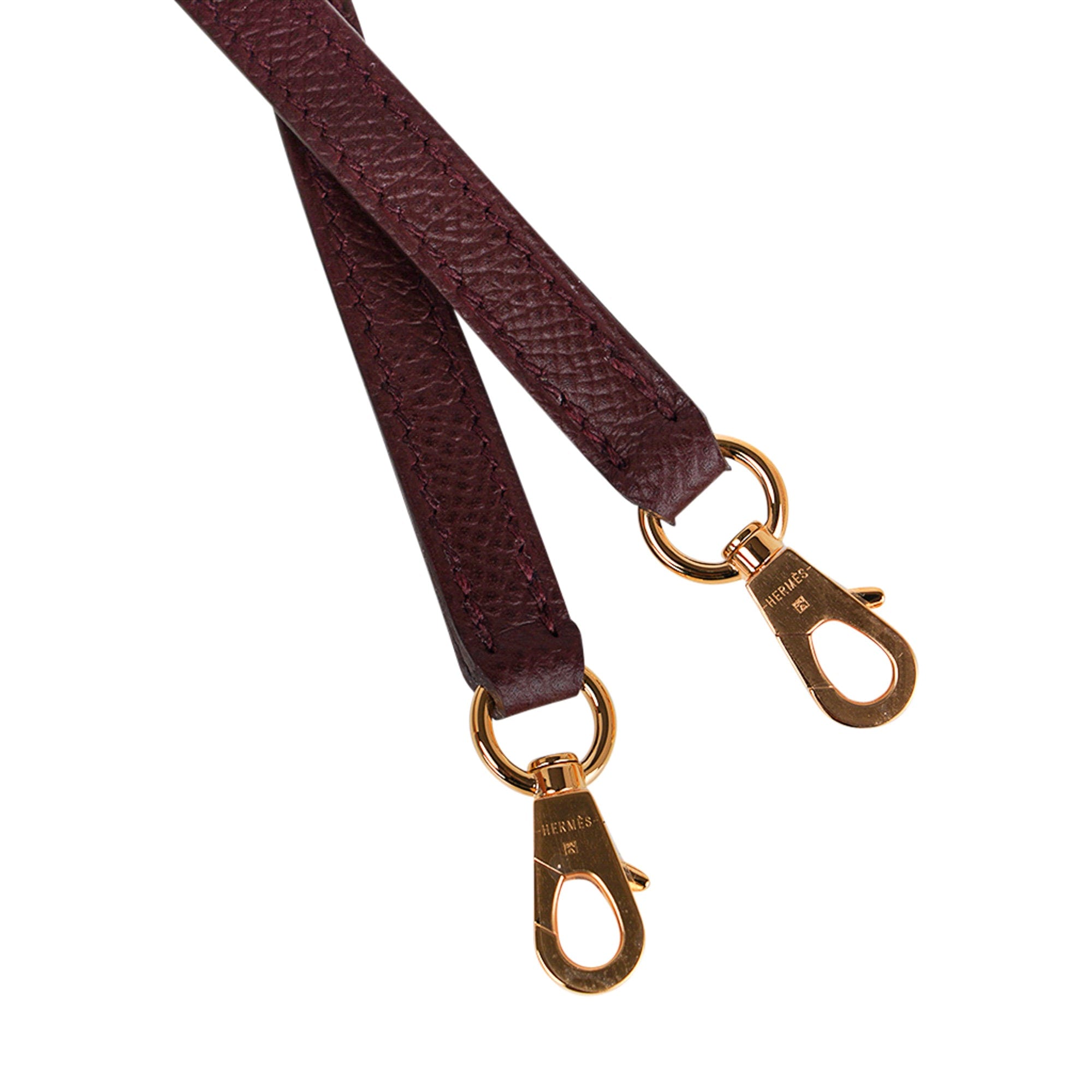 Hermès Special Order HSS Mini Kelly 20 Sellier Nata and Bordeaux Epsom Leather with Gold Hardware Hermes Special Order HSS Mini Kelly 20 Sellier Bag Nata & Bordeaux Epsom Leather with Gold Hardware - view 9