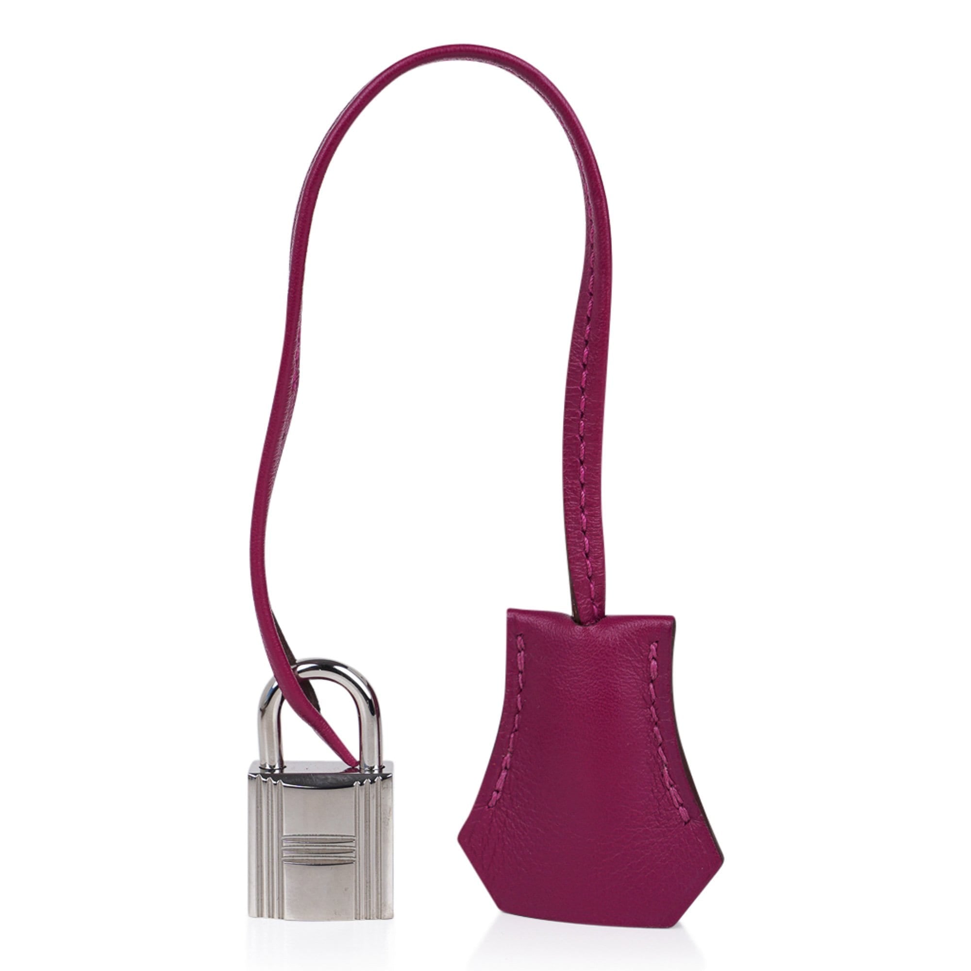 Hermès Kelly 32 Lakis Tosca Swift Leather with Palladium Hardware – Limited Edition Hermes Limited Edition Kelly 32 Lakis Bag Tosca Swift Leather with Palladium Hardware - view 9