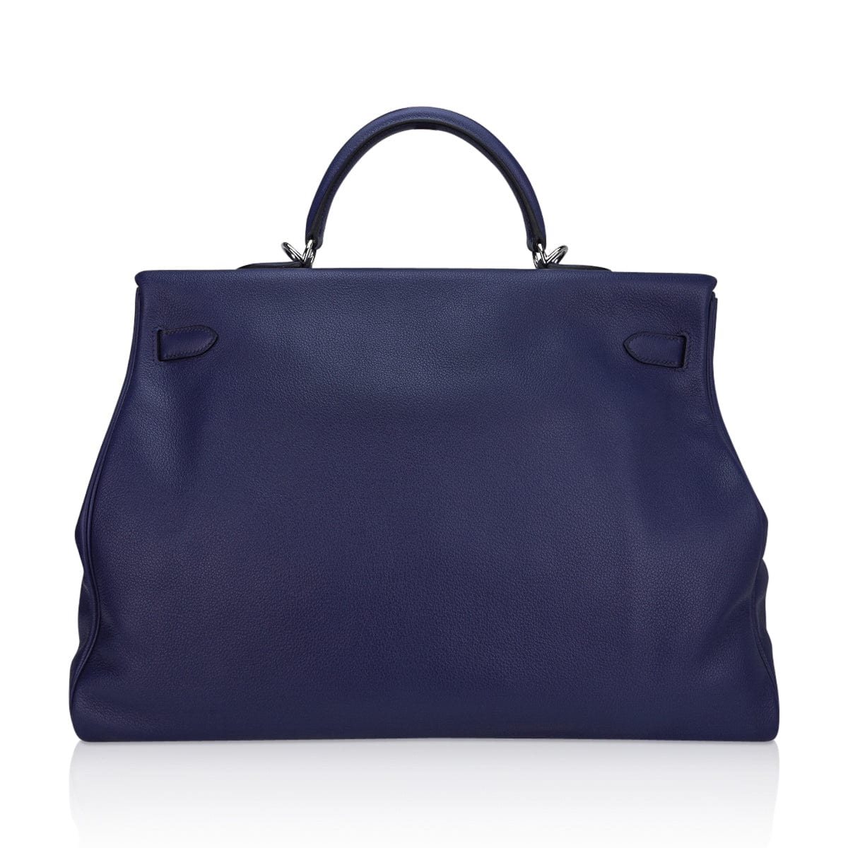 Hermès Kelly 50 Voyage Blue de Malte Palladium Hardware Novillo Leather – Limited Edition Hermes Kelly 50 Voyage Blue De Malte Bag Palladium Hardware Novillo Leather Limited Edition - view 6