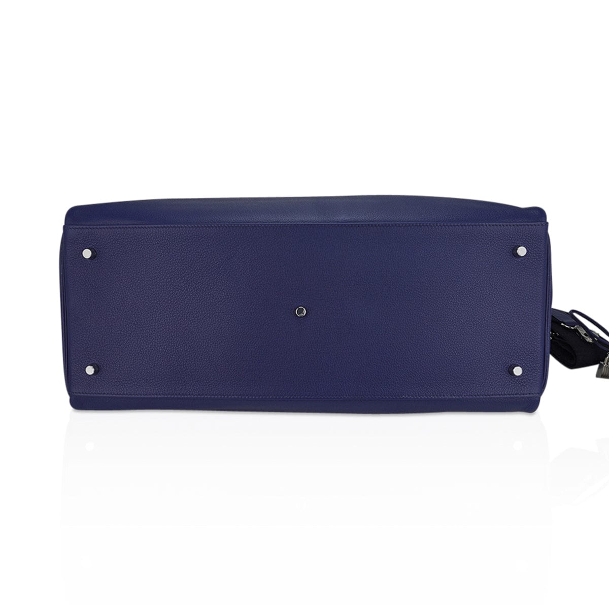 Hermès Kelly 50 Voyage Blue de Malte Palladium Hardware Novillo Leather – Limited Edition Hermes Kelly 50 Voyage Blue De Malte Bag Palladium Hardware Novillo Leather Limited Edition - view 8