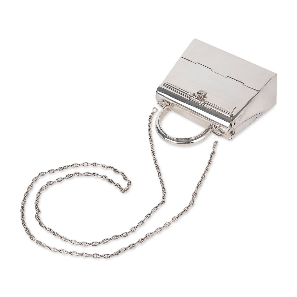 Hermès Kelly 15 Sterling Silver Vintage Chaine D’Ancre Strap – Limited Edition Hermes Kelly 15 Bag Sterling Silver Vintage Limited Edition Chaine D’Ancre Strap - view 6