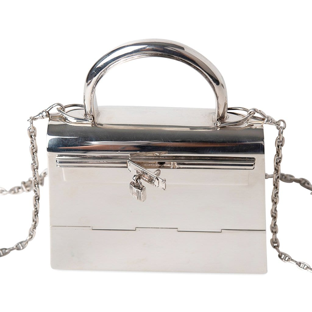 Hermès Kelly 15 Sterling Silver Vintage Chaine D’Ancre Strap – Limited Edition Hermes Kelly 15 Bag Sterling Silver Vintage Limited Edition Chaine D’Ancre Strap - view 9