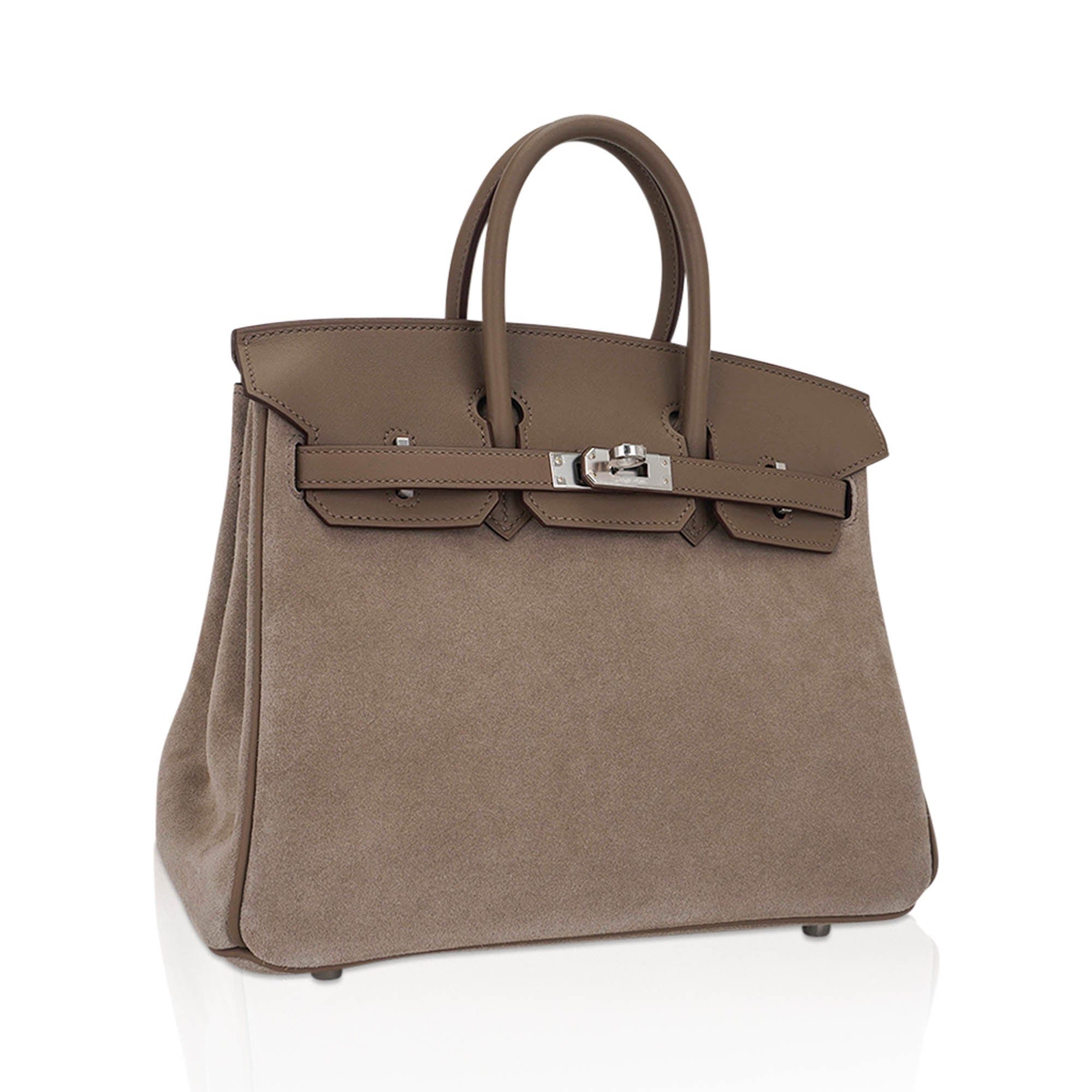 Hermès Birkin 25 Grizzly Gris Caillou Etoupe Swift Leather – Limited Edition Hermes Limited Edition Birkin 25 Grizzly Bag Gris Caillou Etoupe Swift Leather - View 2