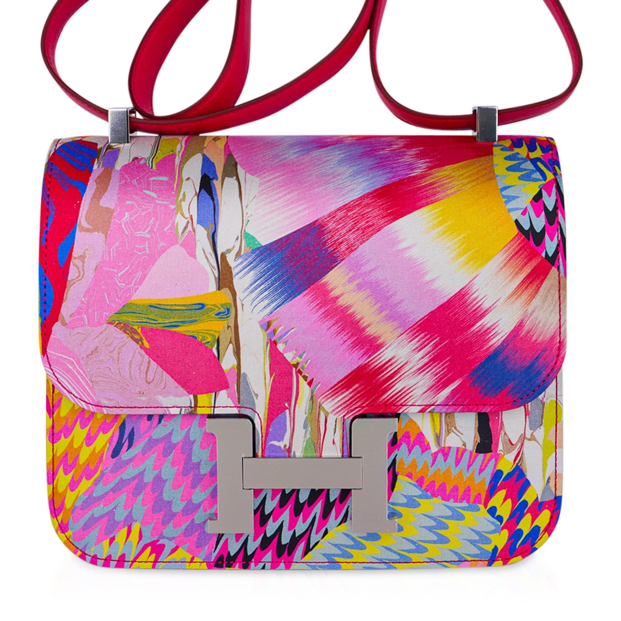 Hermès Constance 24 Marble Silk with Palladium Hardware – Limited Edition Hermes Limited Edition Constance Bag 24 Marble Silk with Palladium Hardware