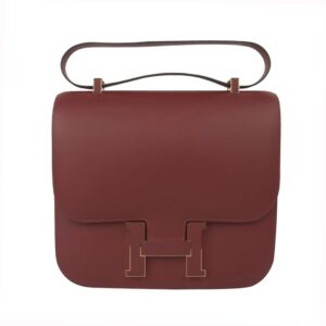 Home Hermes Limited Edition Constance Cartable Bag Rouge H Sombrero Leather