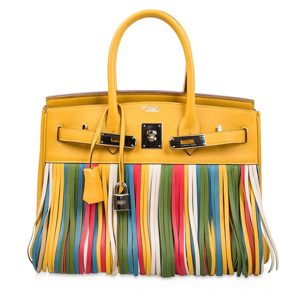Hermès HSS Birkin 30 Soleil Fringe Multi Colour – Limited Edition Hermes Limited Edition HSS Birkin 30 Bag Soleil Fringe Multi Colour - View 7