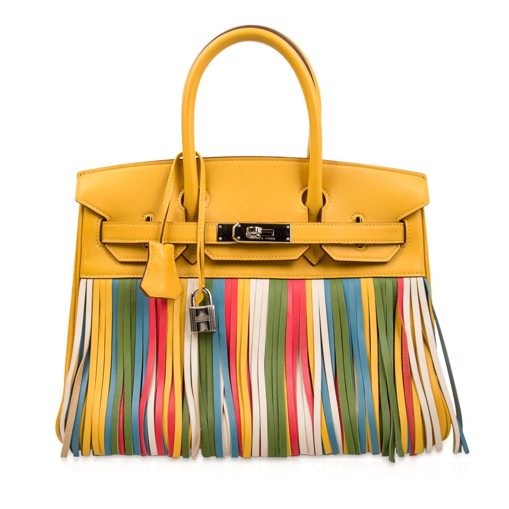 Hermès HSS Birkin 30 Soleil Fringe Multi Colour – Limited Edition Hermes Limited Edition HSS Birkin 30 Bag Soleil Fringe Multi Colour