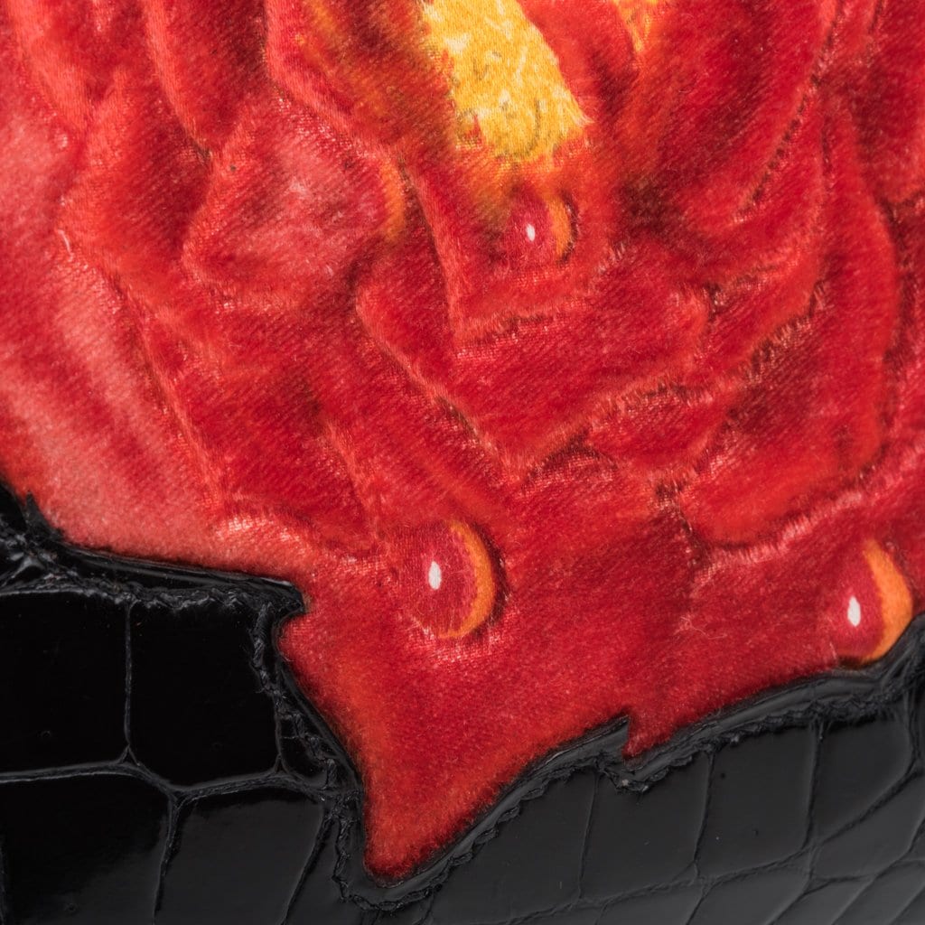 Hermès HSS Birkin 35 Black la Rosee Porosus Crocodile Gold Hardware – Limited Edition Hermes Limited Edition HSS Birkin 35 Black La Rosee Porosus Crocodile Bag Gold Hardware - View 7