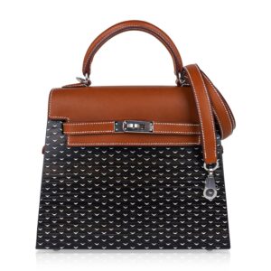 Hermès Limited Edition Kellywood 22 Bag Bog Oak Barenia Leather Palladium Hardware