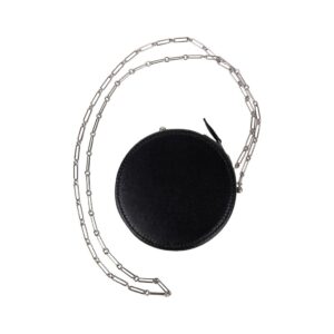 Hermes Limited Edition Micro Rond Veau Noir Villandry Bag Paper Clip Chain