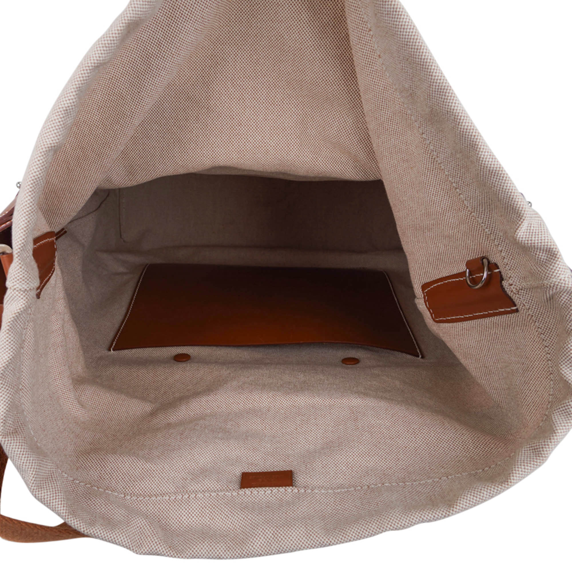 Hermès Cristobal Cabacity 45 Tote Fauve Vache Hunter Leather Removeable Toile with Palladium Hardware – Limited Edition Hermes Limited Edition Cristobal Cabacity 45 Tote Fauve Vache Hunter Leather Removeable Toile Bag with Palladium Hardware - view 21