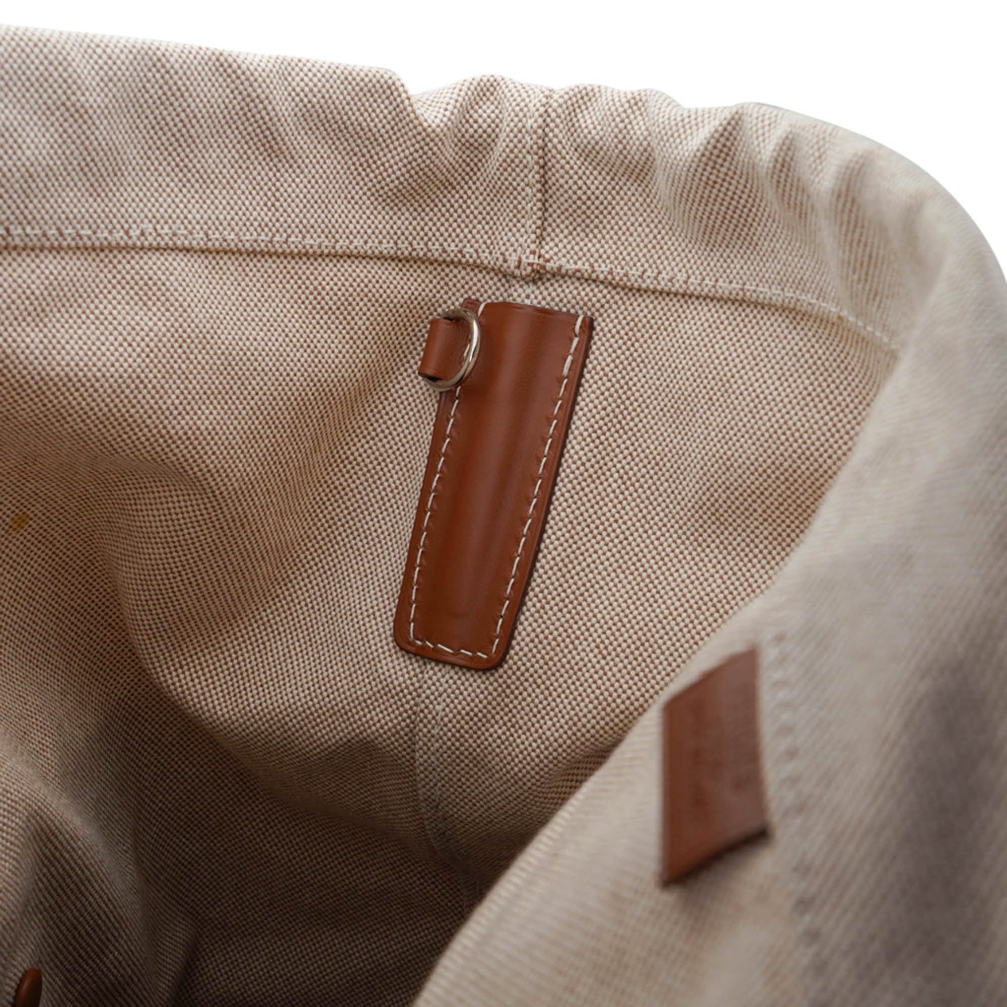 Hermès Cristobal Cabacity 45 Tote Fauve Vache Hunter Leather Removeable Toile with Palladium Hardware – Limited Edition Hermes Limited Edition Cristobal Cabacity 45 Tote Fauve Vache Hunter Leather Removeable Toile Bag with Palladium Hardware - view 20