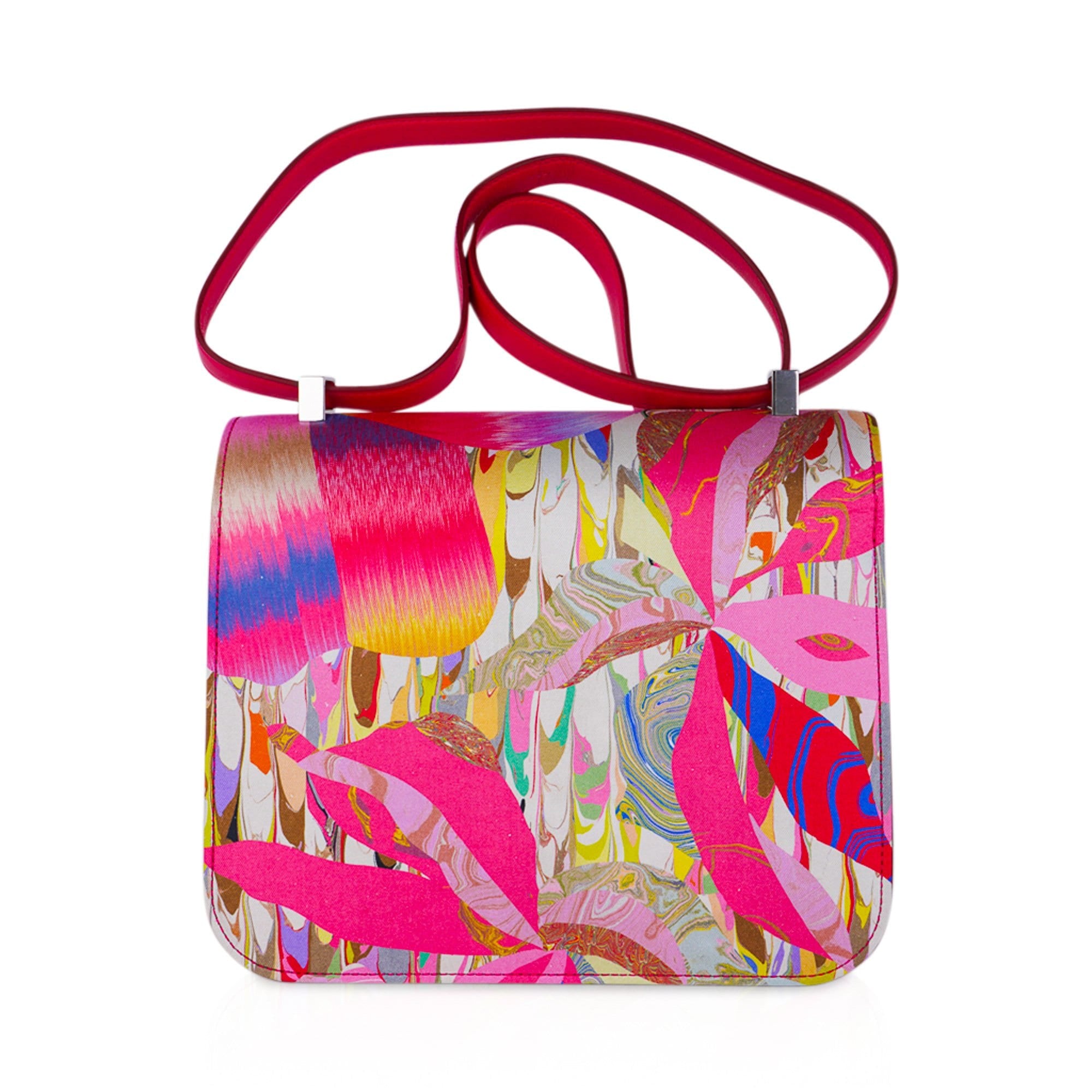 Hermès Constance 24 Marble Silk with Palladium Hardware – Limited Edition Hermes Limited Edition Constance Bag 24 Marble Silk with Palladium Hardware - view 12