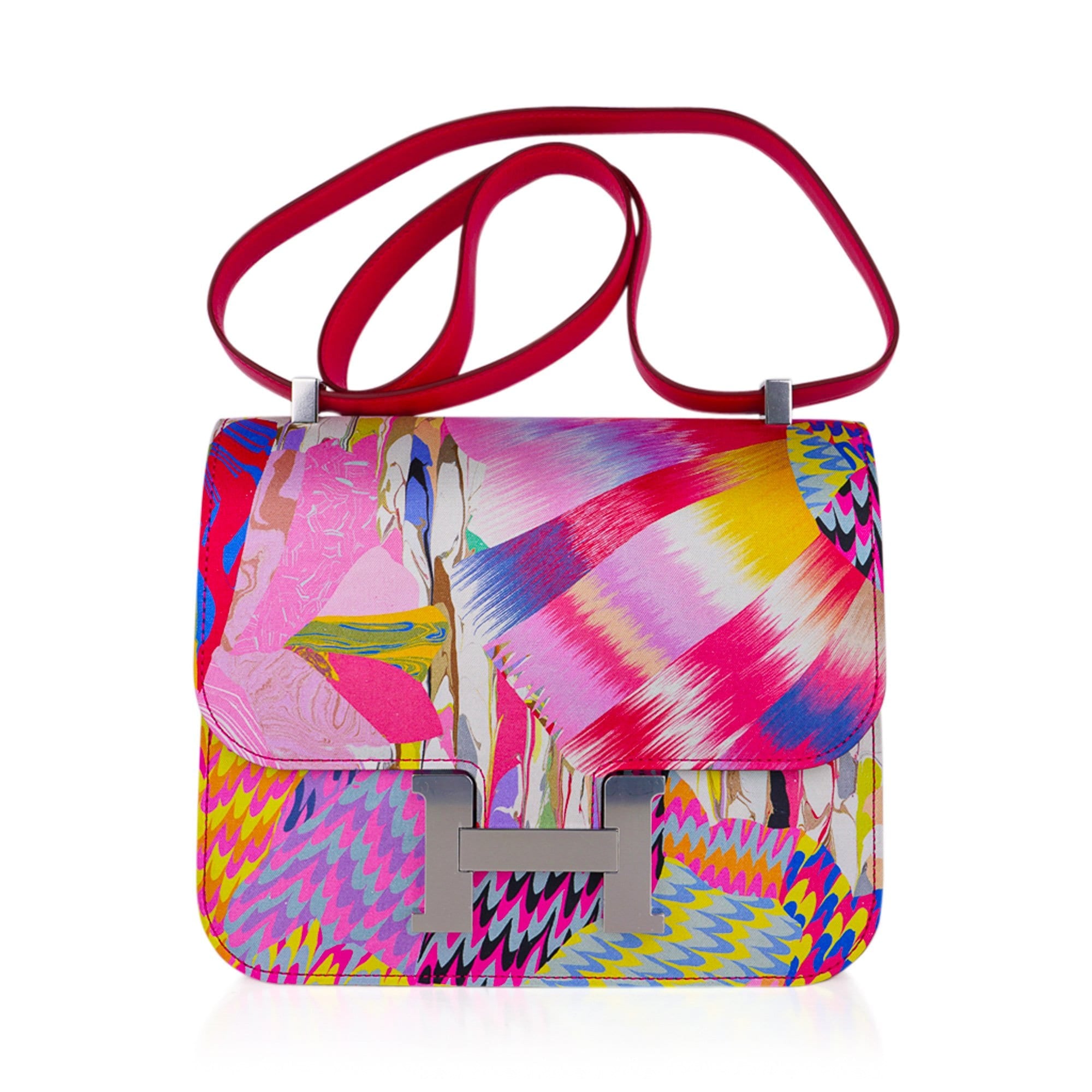 Hermès Constance 24 Marble Silk with Palladium Hardware – Limited Edition Hermes Limited Edition Constance Bag 24 Marble Silk with Palladium Hardware - view 4