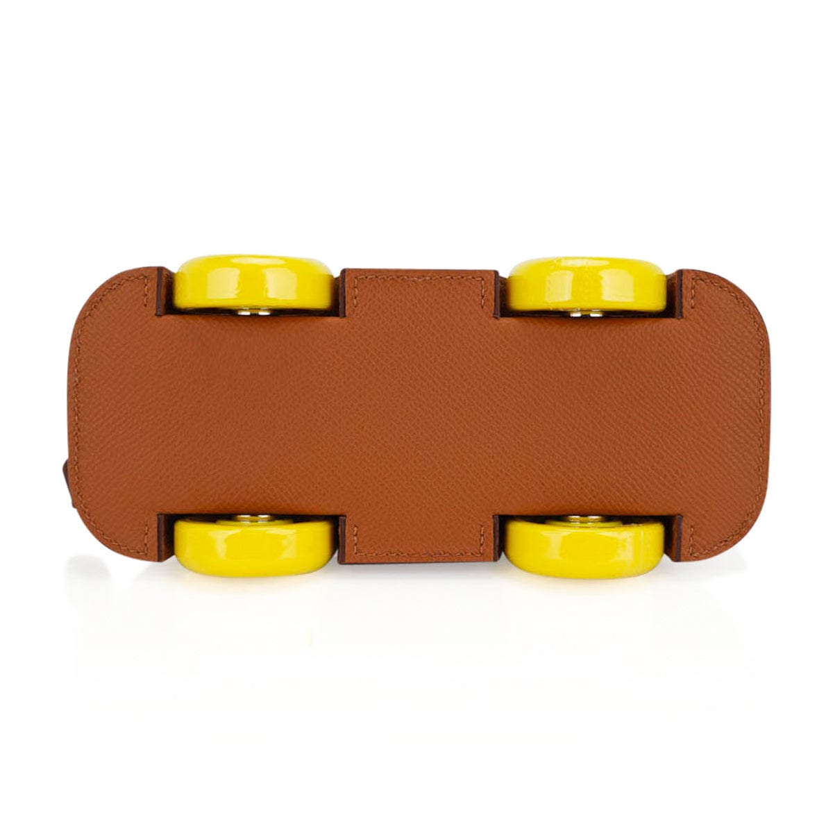 Hermès Mini Bolide 1923 on Wheels Gold Togo Leather with Palladium Hardware – Limited Edition Hermes Limited Edition Mini Bolide 1923 Bag On Wheels Gold Togo Leather with Palladium Hardware - view 11
