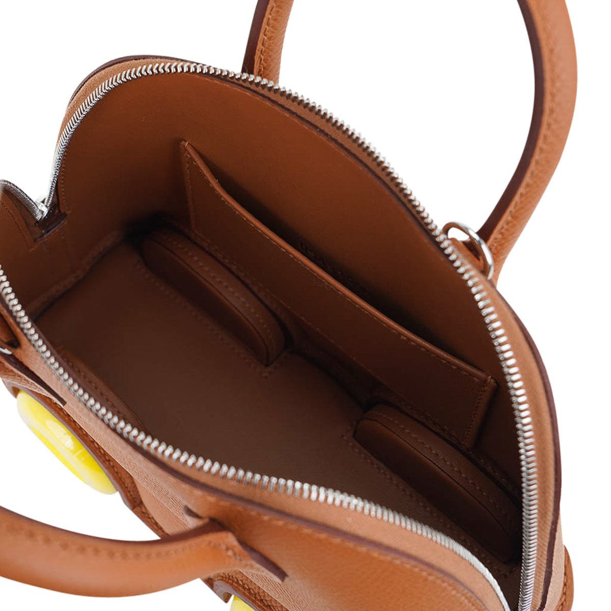 Hermès Mini Bolide 1923 on Wheels Gold Togo Leather with Palladium Hardware – Limited Edition Hermes Limited Edition Mini Bolide 1923 Bag On Wheels Gold Togo Leather with Palladium Hardware - view 13