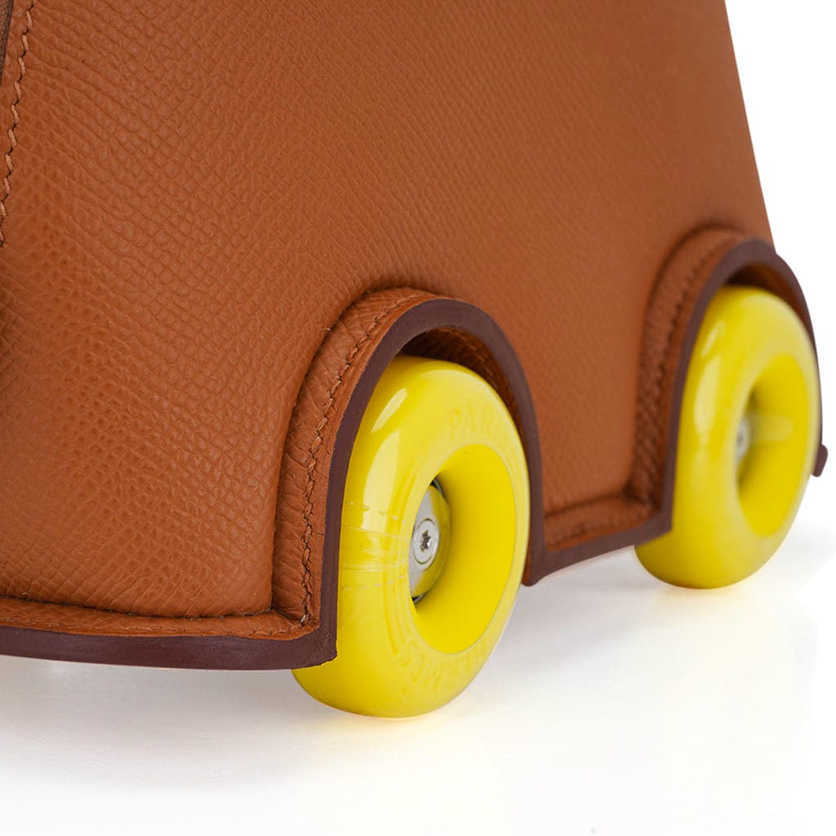 Hermès Mini Bolide 1923 on Wheels Gold Togo Leather with Palladium Hardware – Limited Edition Hermes Limited Edition Mini Bolide 1923 Bag On Wheels Gold Togo Leather with Palladium Hardware - view 3
