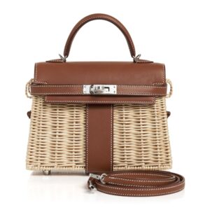 Hermes Mini Kelly 20 Bag Picnic Barenia & Osier