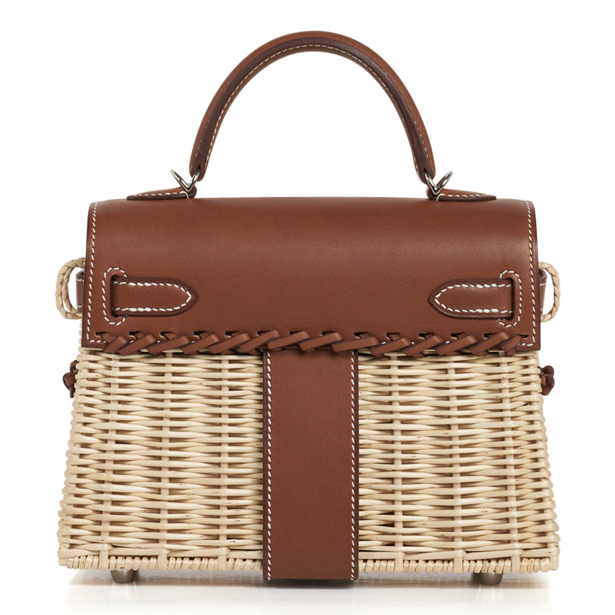 Hermès Mini Kelly 20 Picnic Barenia and Osier Hermes Mini Kelly 20 Bag Picnic Barenia & Osier - View 9