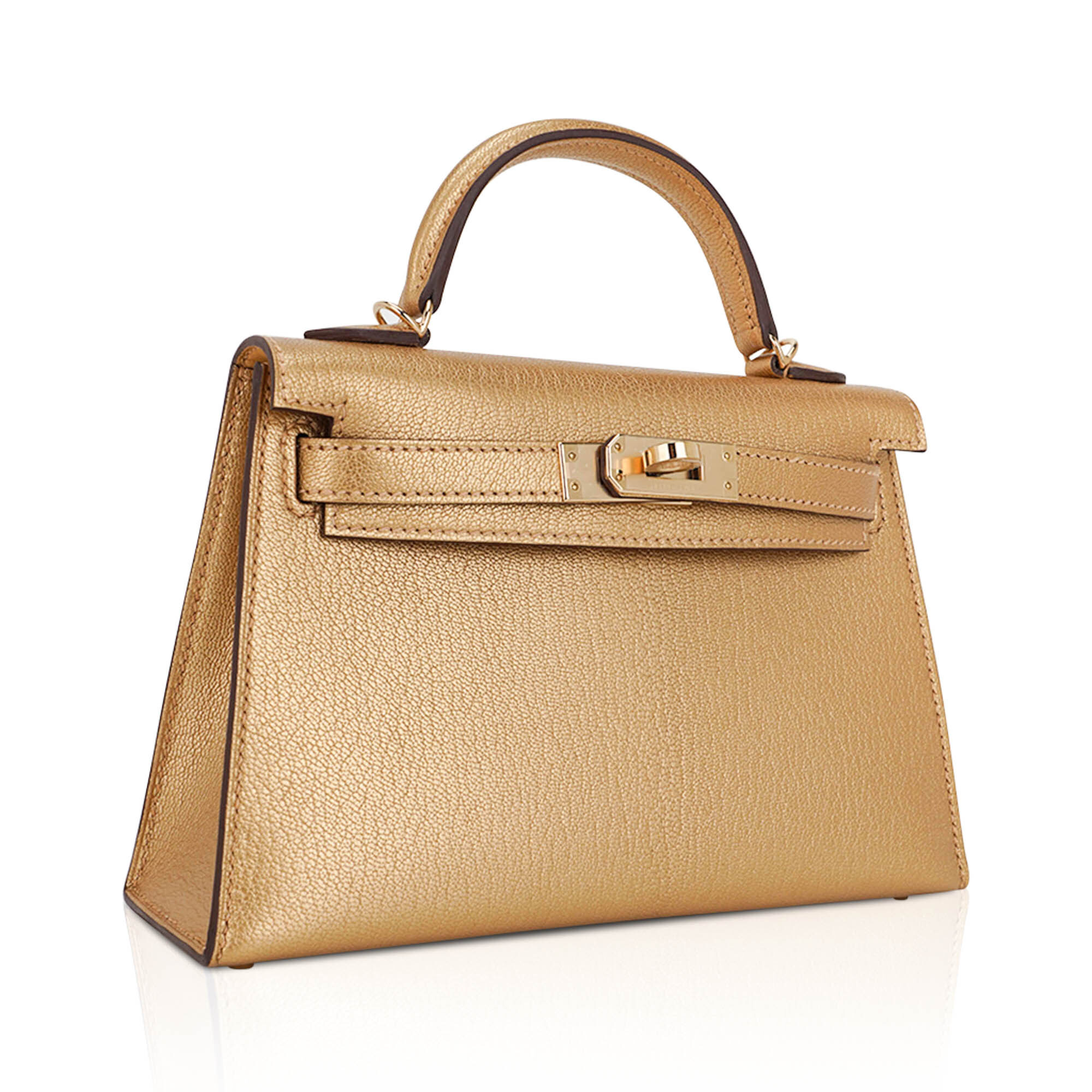 Hermès Kelly Sellier 20 Metallic Dore Chevre Chamkilight Permabrass Hardware Hermès Kelly Sellier 20 Metallic Dore Chevre Chamkilight Permabrass Hardware - view 2