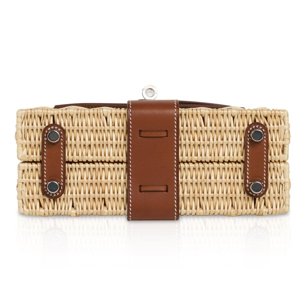Hermès Mini Kelly 20 Picnic Barenia and Osier Hermes Mini Kelly 20 Bag Picnic Barenia & Osier - view 10